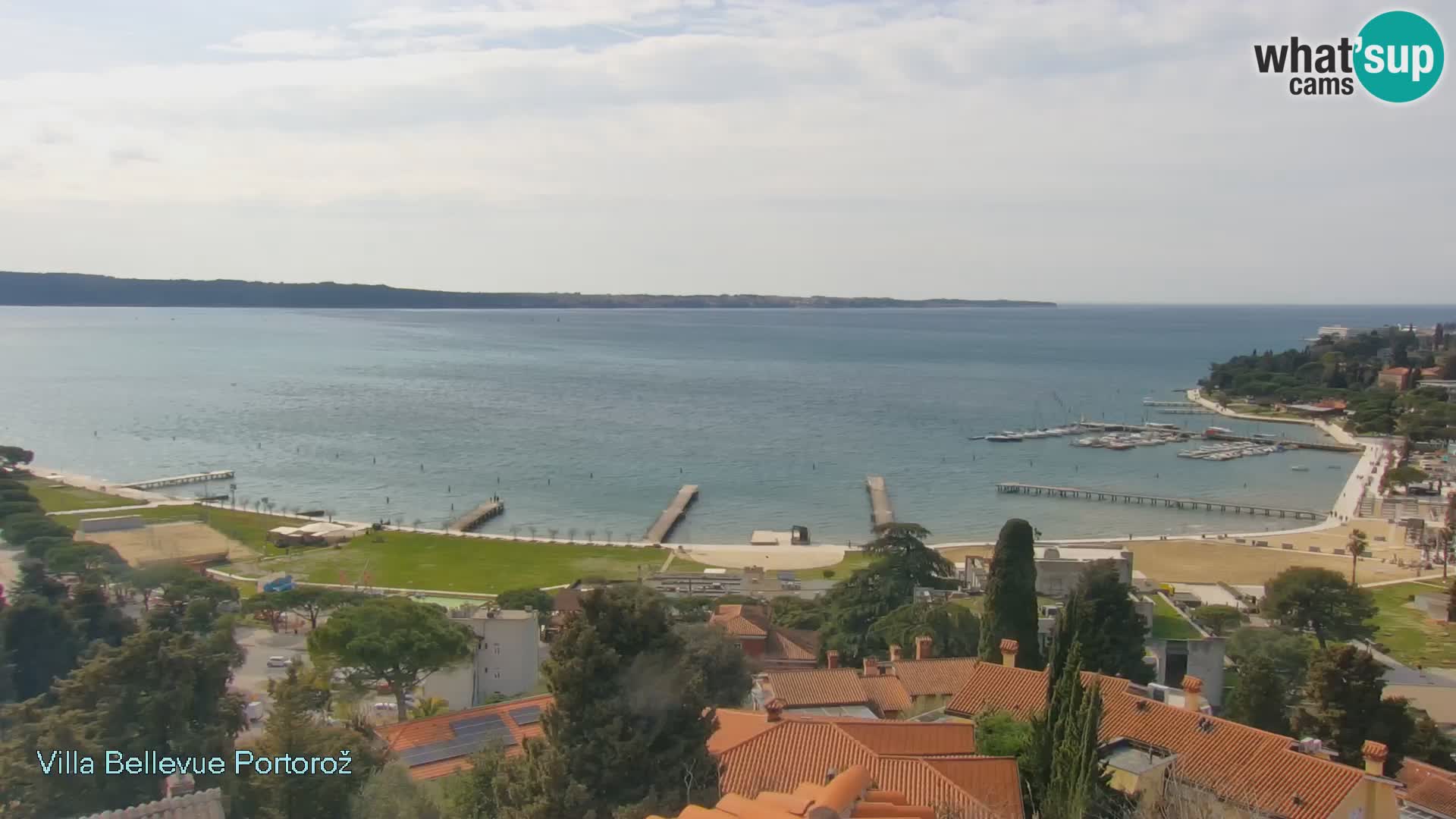 Portorož web kamera – pogled sa Villa Bellevue