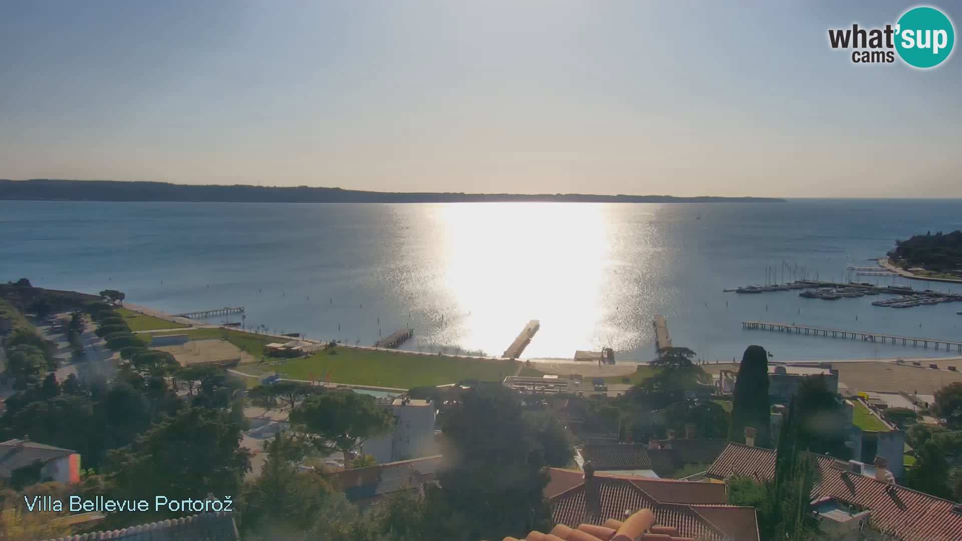 Portorož web kamera – pogled sa Villa Bellevue