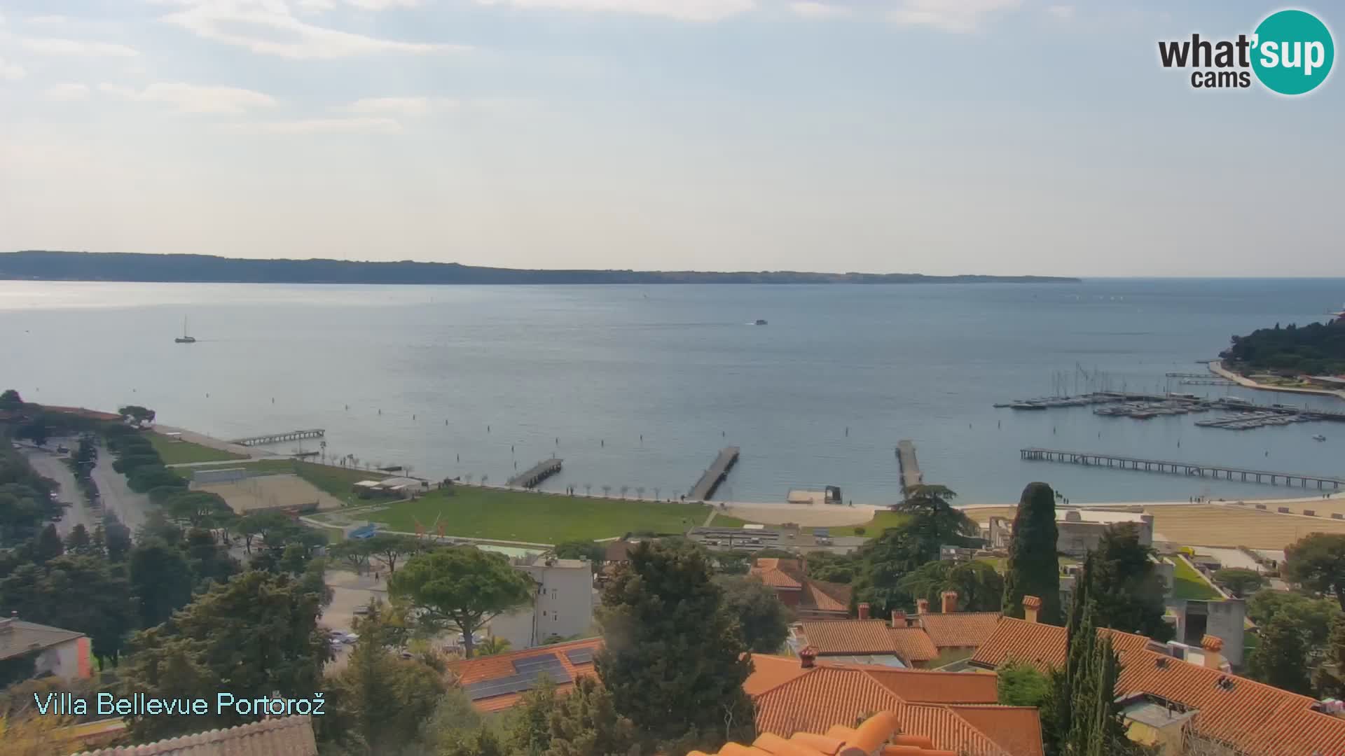 Portorož web kamera – pogled sa Villa Bellevue