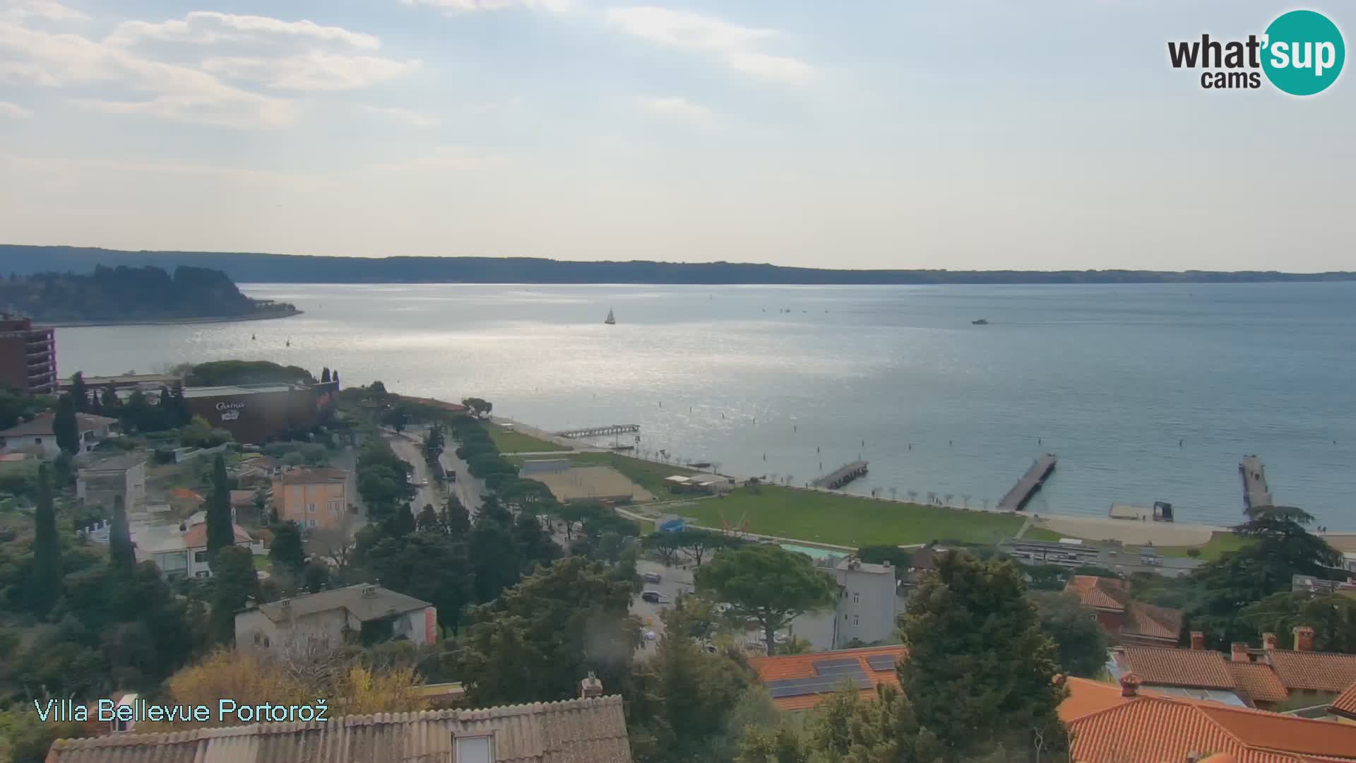 Portorož web kamera – pogled sa Villa Bellevue