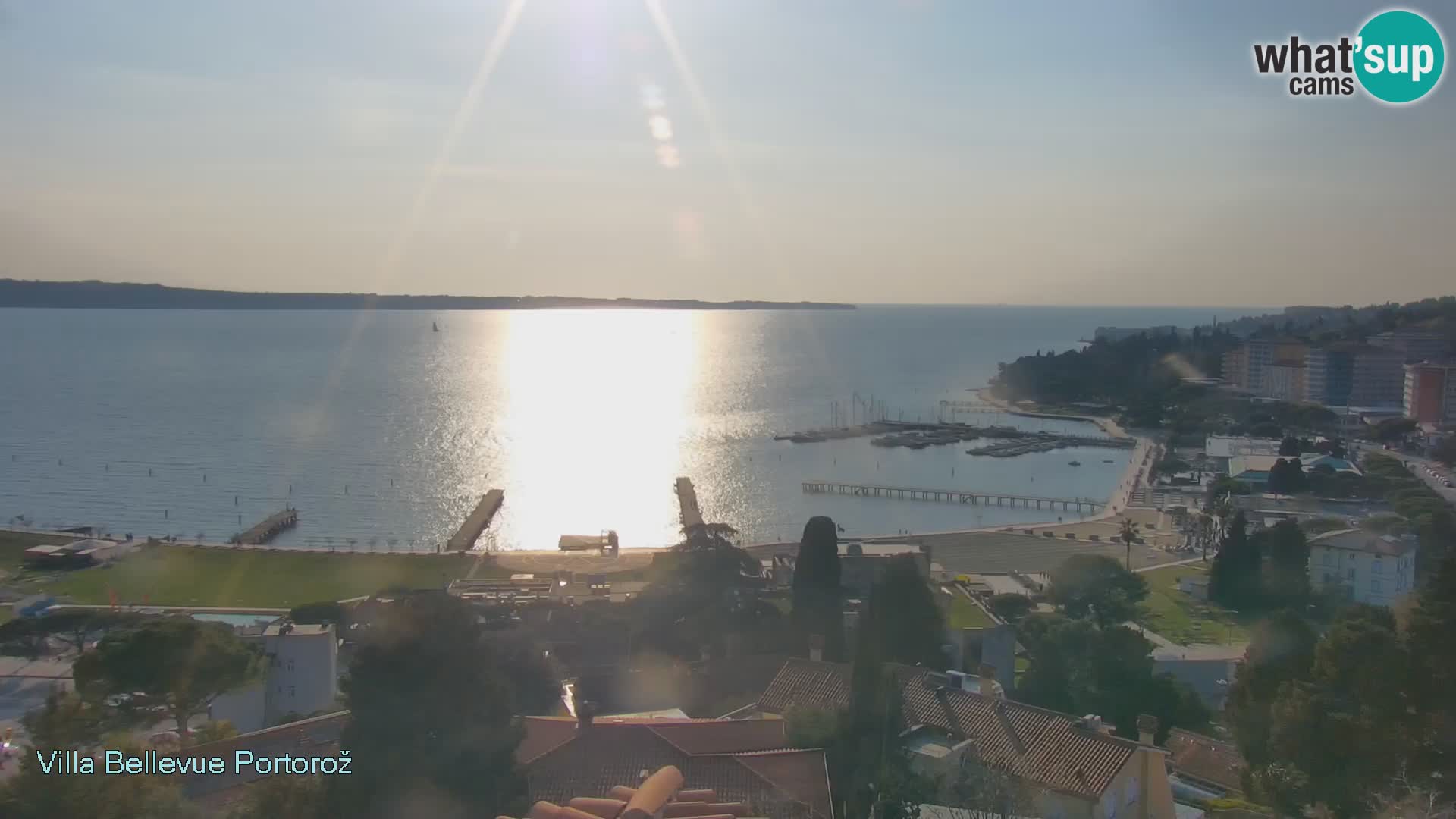 Portorož web kamera – pogled sa Villa Bellevue