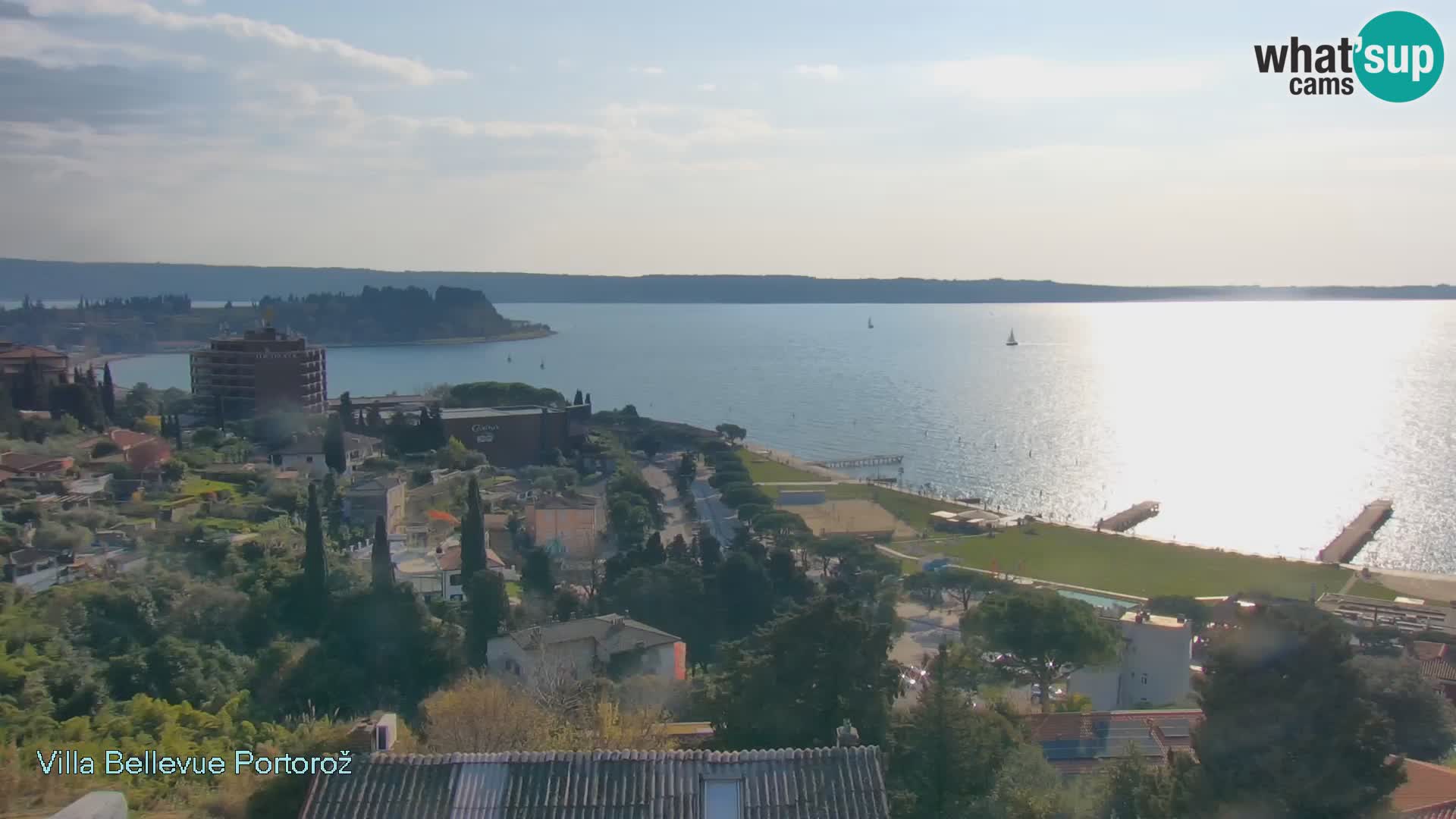 Portorož camera en vivo – Panorama Villa Bellevue