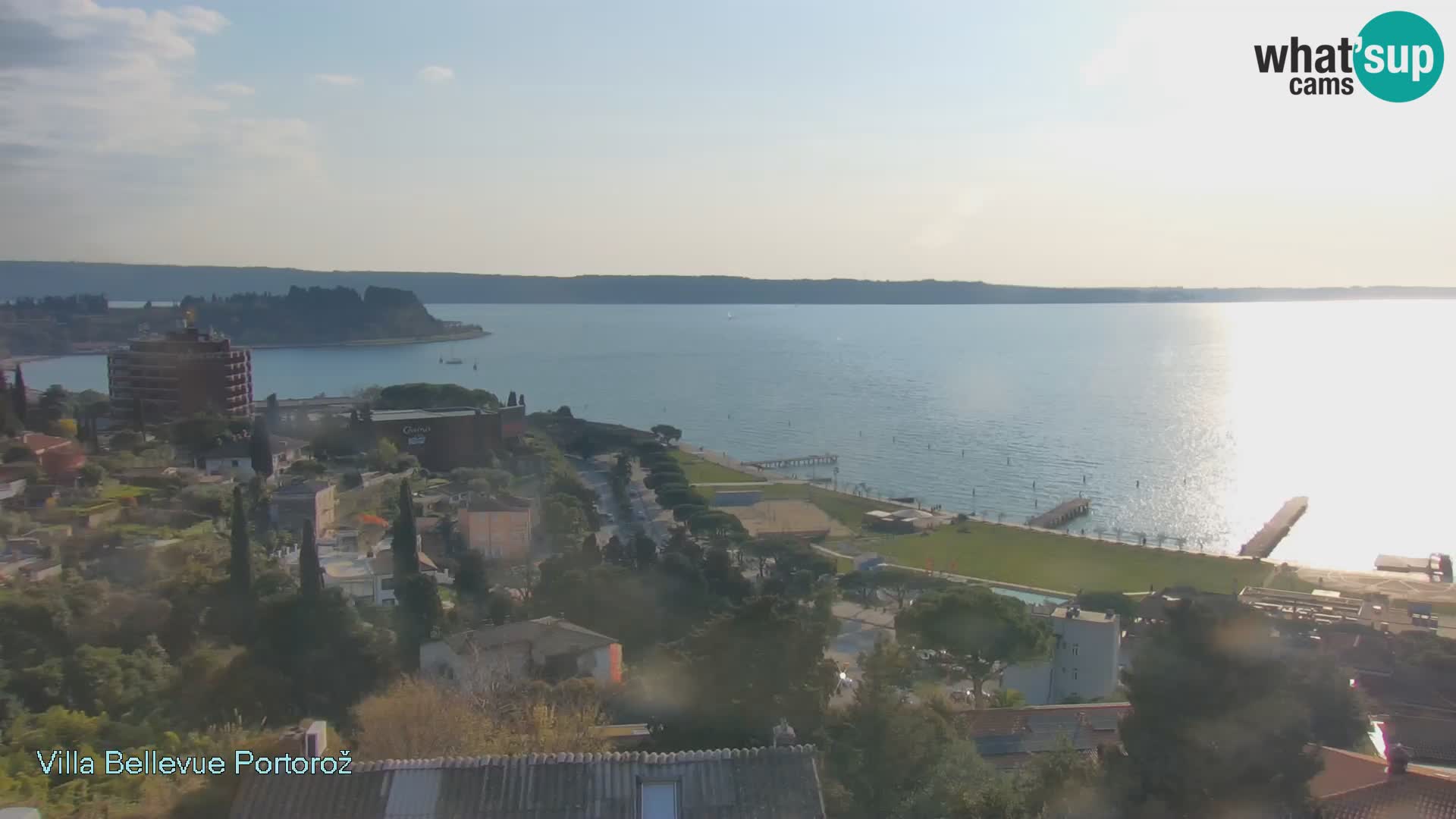Portorož web kamera – pogled sa Villa Bellevue
