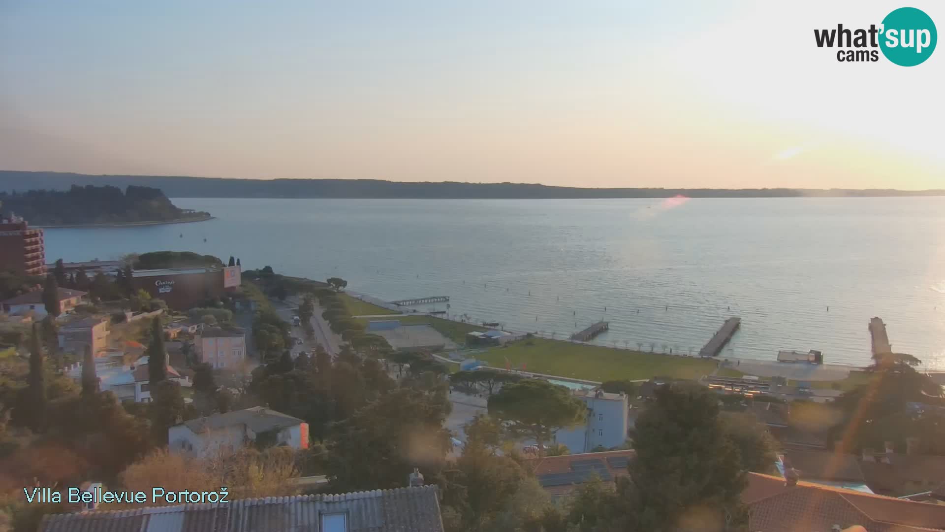 Portorož camera en vivo – Panorama Villa Bellevue