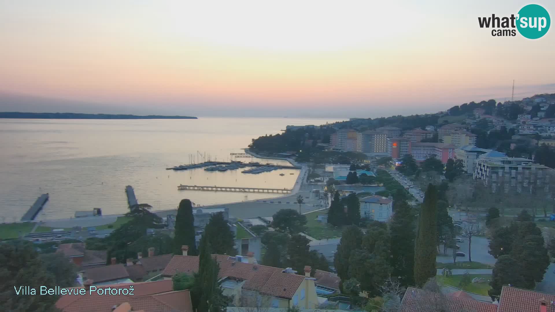 Portorož web kamera – pogled sa Villa Bellevue