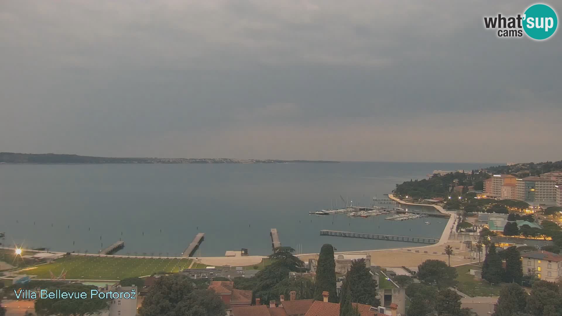 Portorož web kamera – pogled sa Villa Bellevue