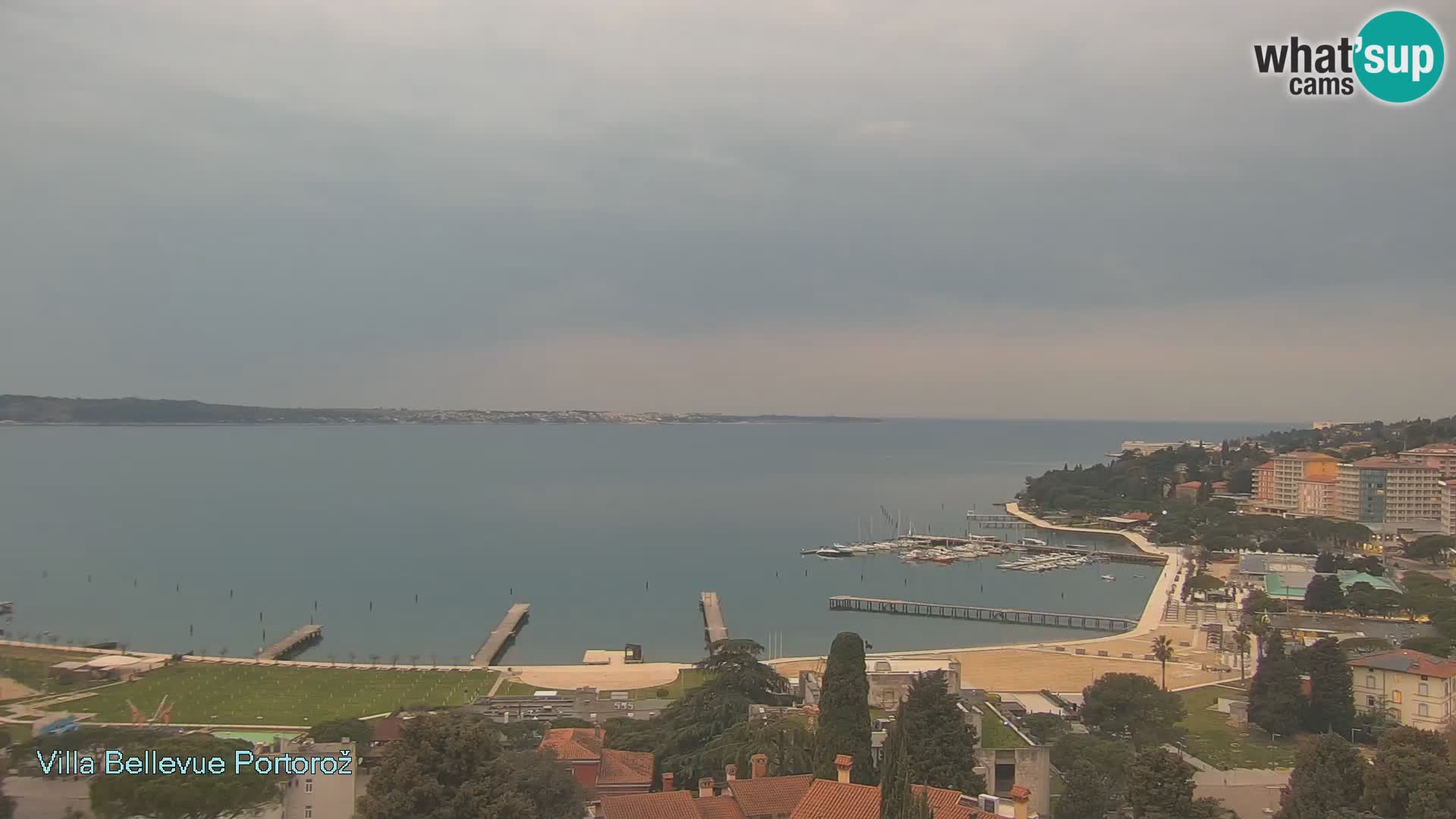 Portorož web kamera – pogled sa Villa Bellevue