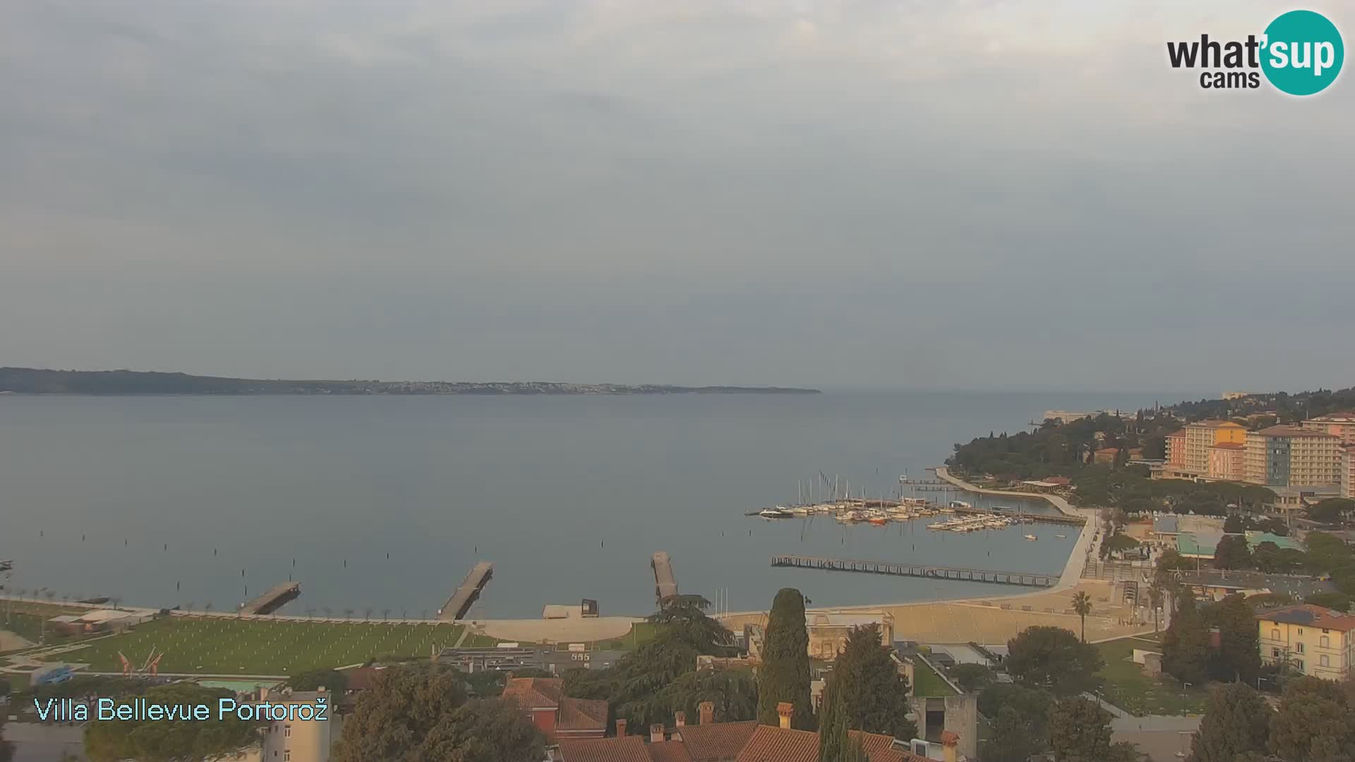 Portorož web kamera – pogled sa Villa Bellevue