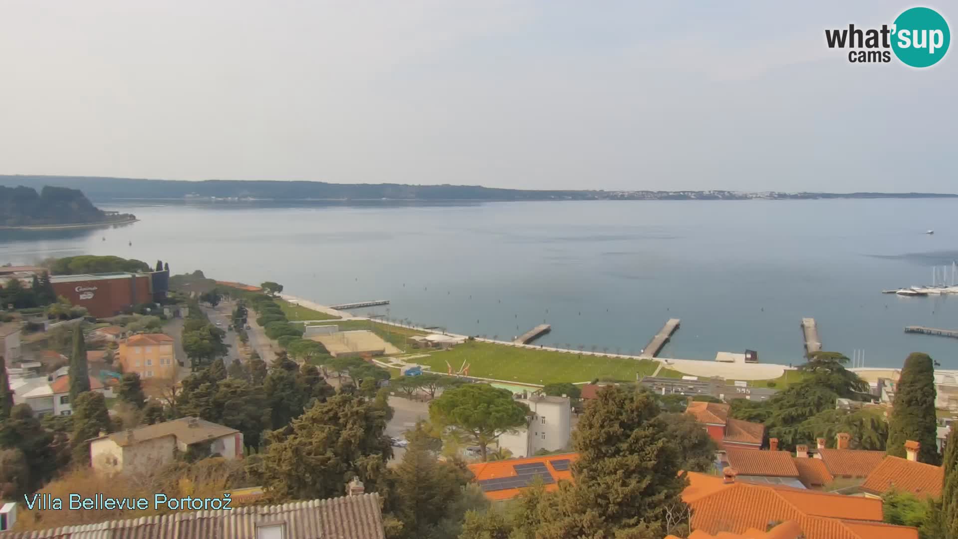 Portorož camera en vivo – Panorama Villa Bellevue