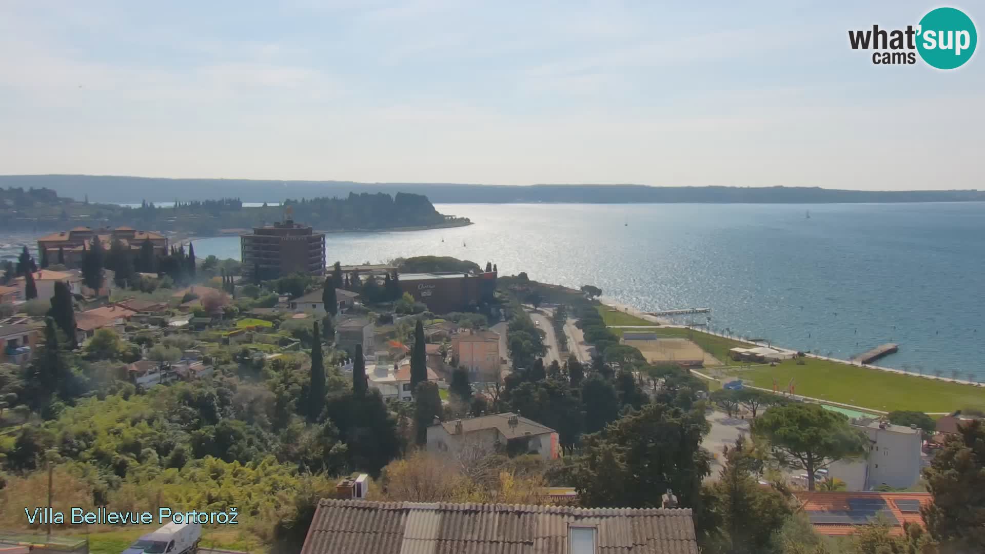 Portorož web kamera – pogled sa Villa Bellevue