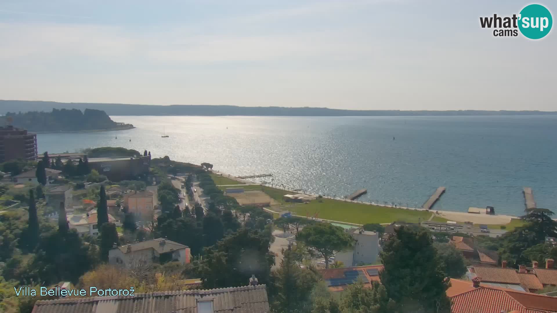 Portorož web kamera – pogled sa Villa Bellevue