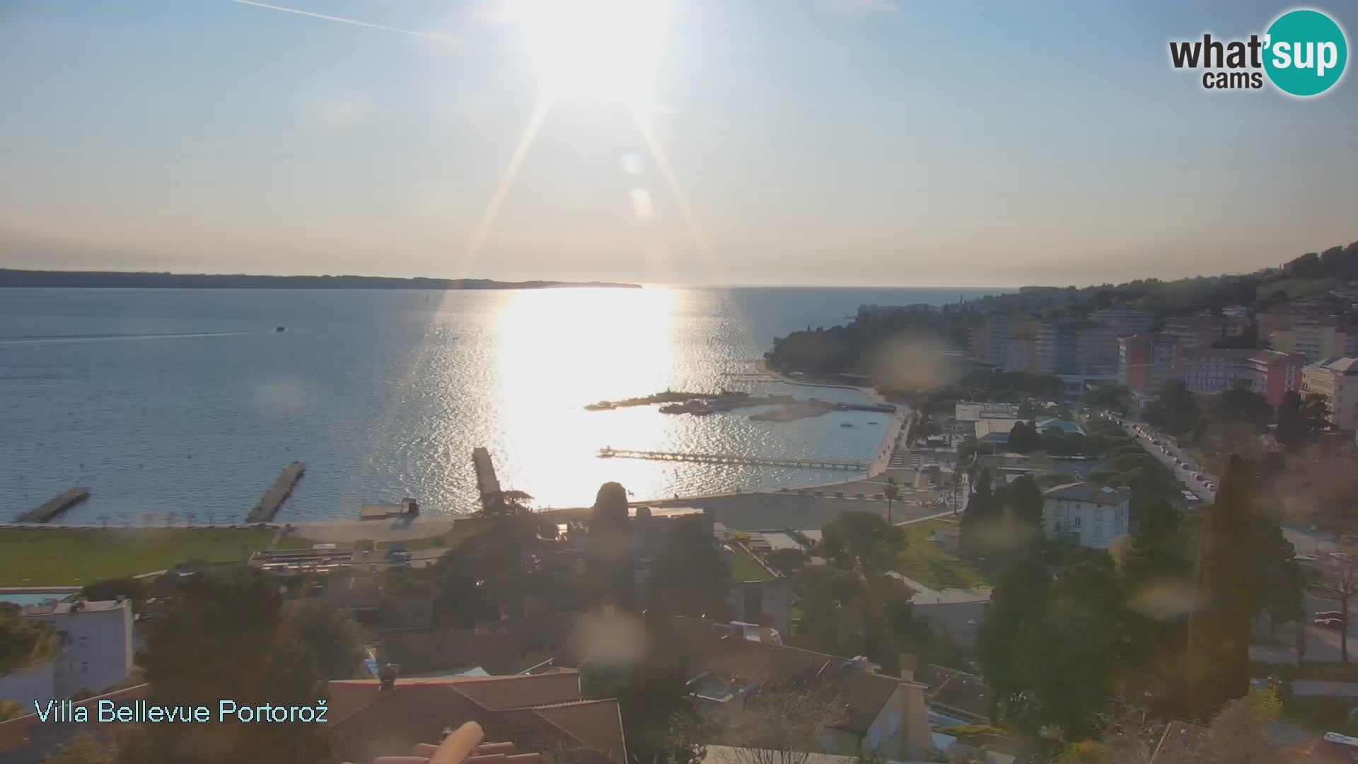 Portorož camera en vivo – Panorama Villa Bellevue