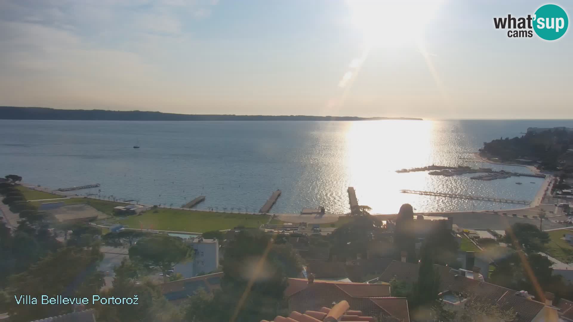 Portorož camera en vivo – Panorama Villa Bellevue