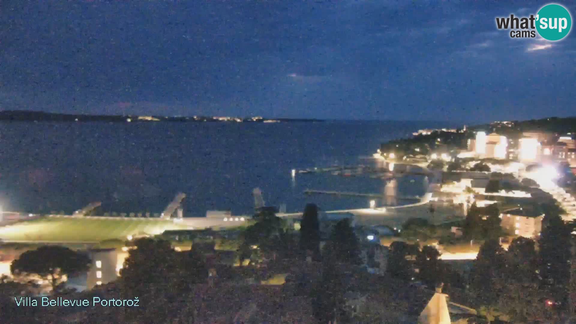 Portorož web kamera – pogled sa Villa Bellevue