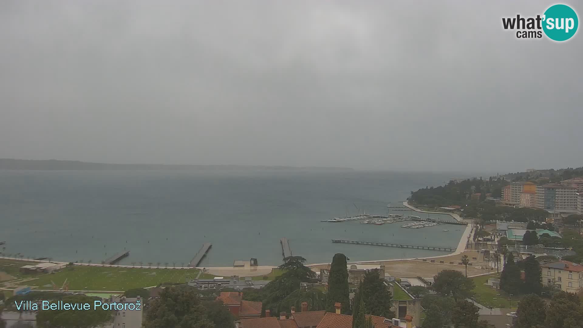 Portorož camera en vivo – Panorama Villa Bellevue