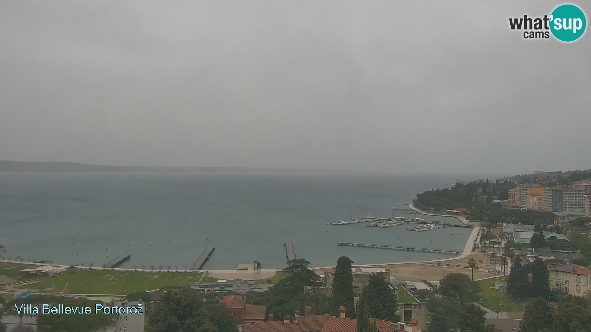 Portorož camera en vivo – Panorama Villa Bellevue