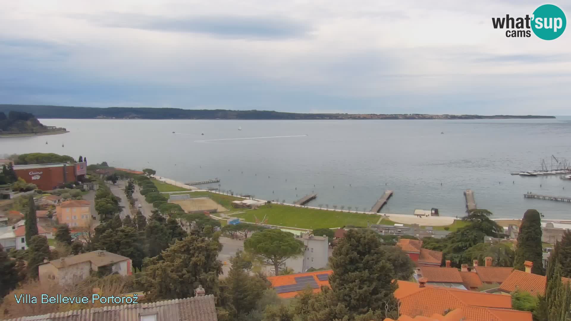 Portorož web kamera – pogled sa Villa Bellevue