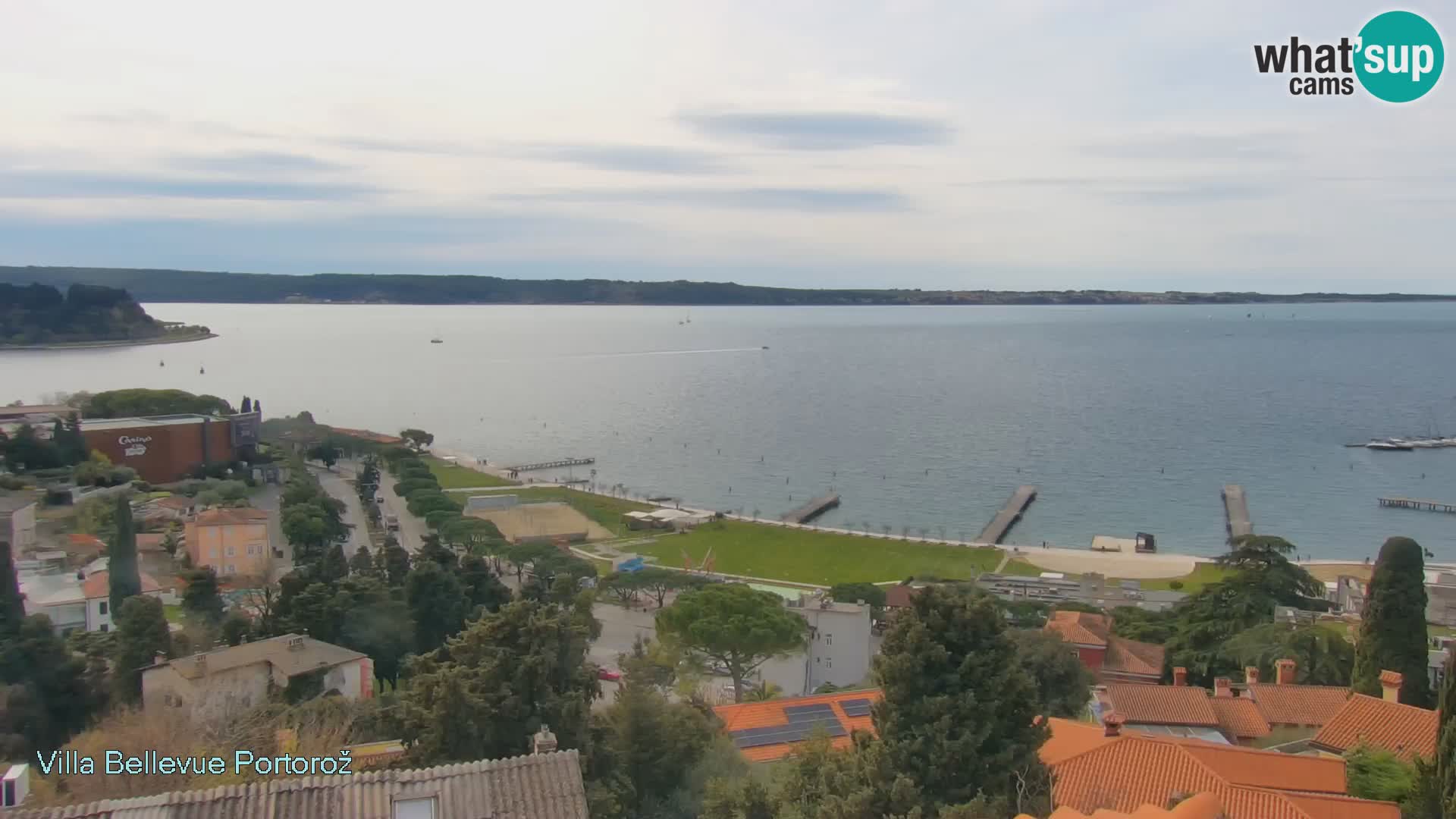 Portorož web kamera – pogled sa Villa Bellevue