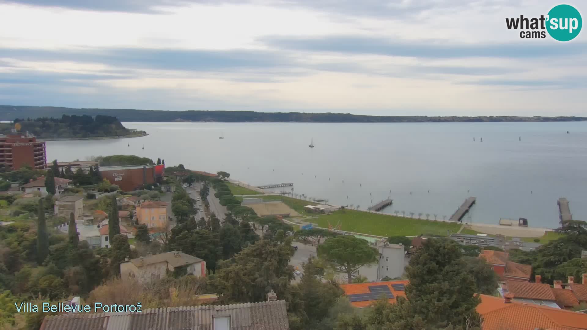 Portorož web kamera – pogled sa Villa Bellevue
