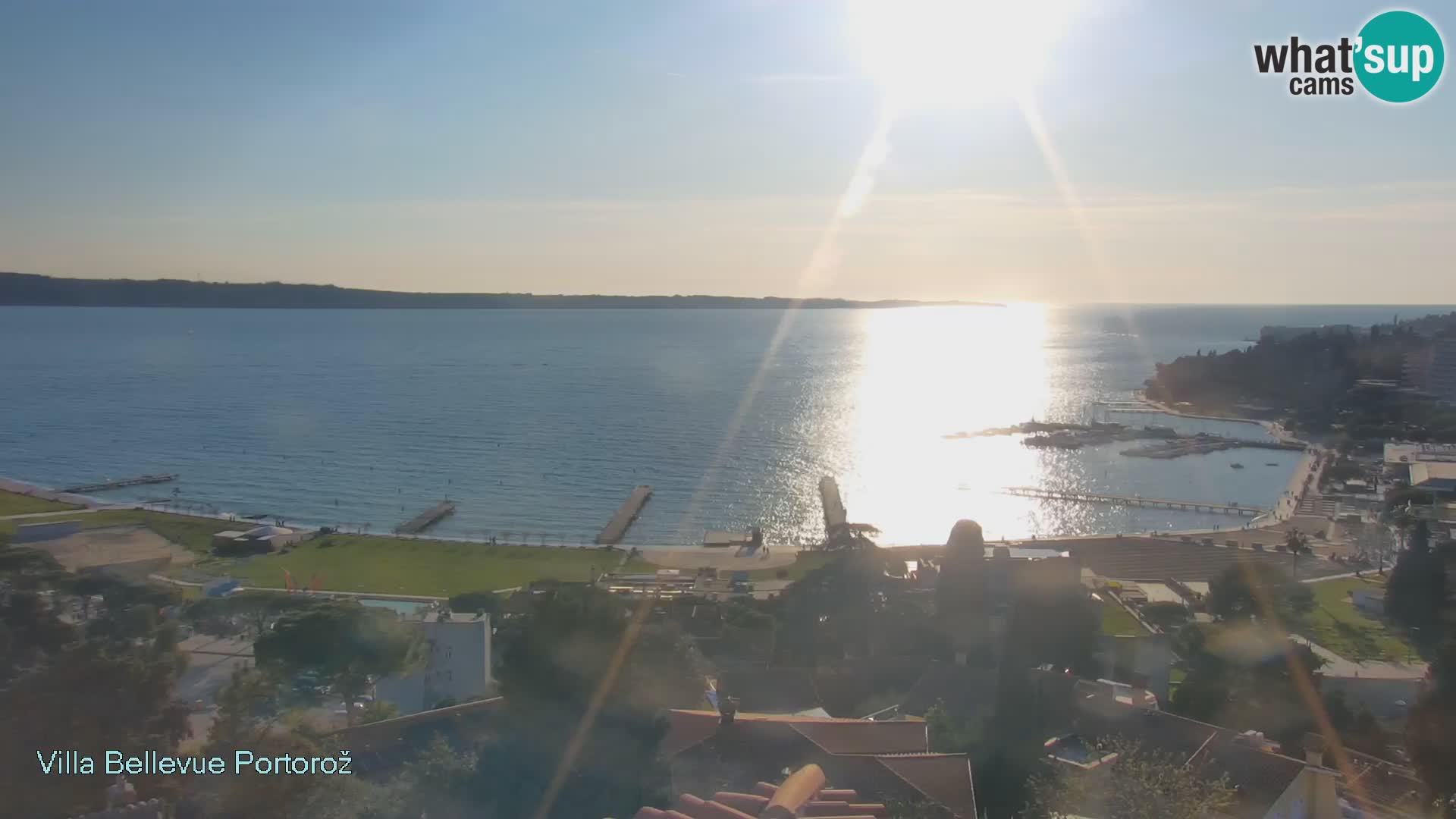 Portorož camera en vivo – Panorama Villa Bellevue