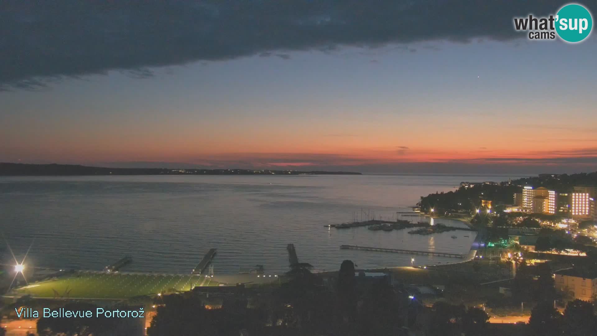 Portorož camera en vivo – Panorama Villa Bellevue