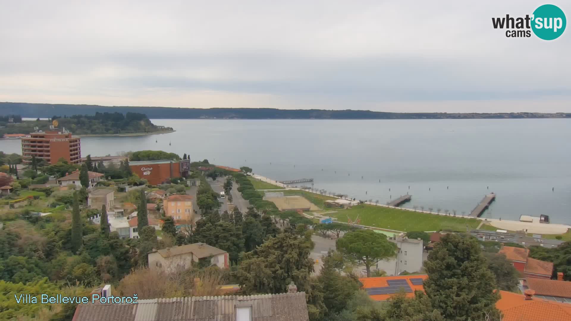 Portorož web kamera – pogled sa Villa Bellevue