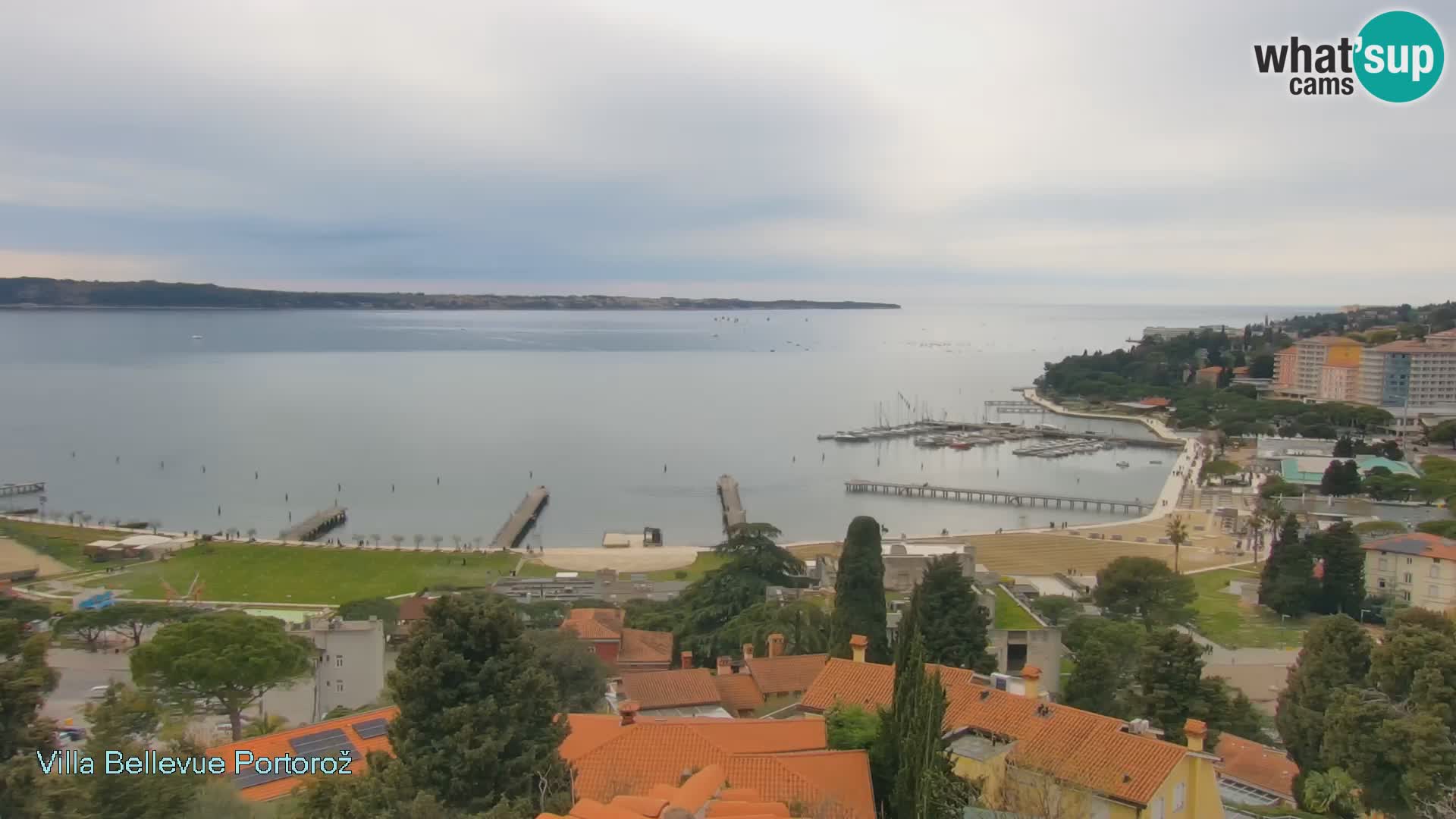 Portorož web kamera – pogled sa Villa Bellevue