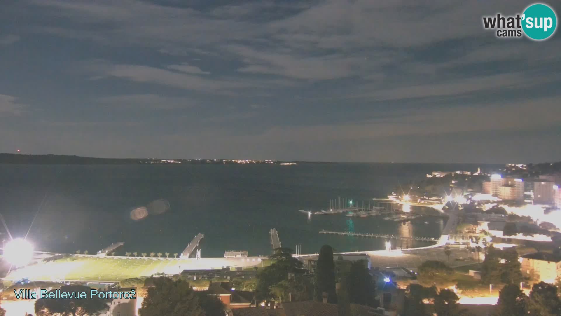 Portorož web kamera – pogled sa Villa Bellevue