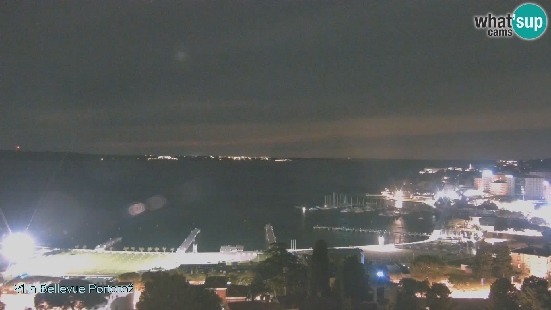 Portorož web kamera – pogled sa Villa Bellevue
