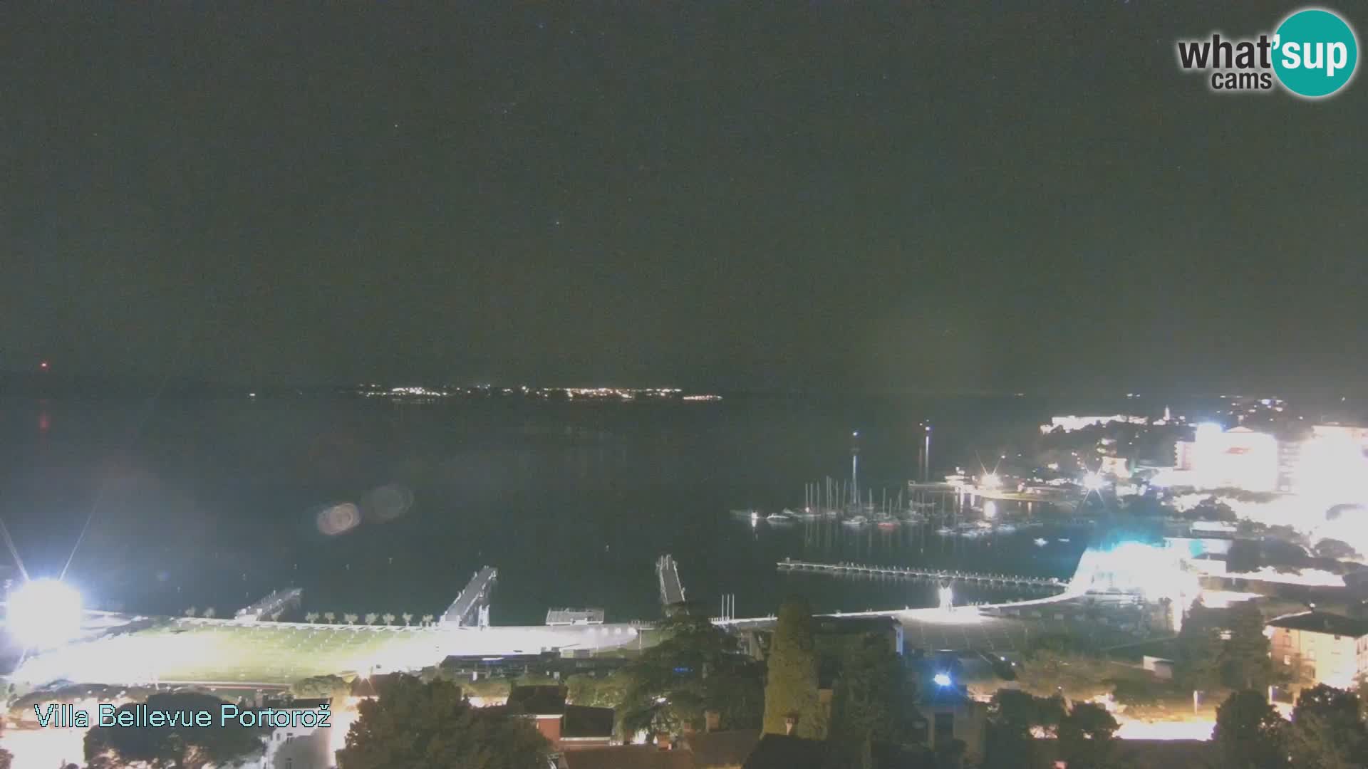 Portorož web kamera – pogled sa Villa Bellevue