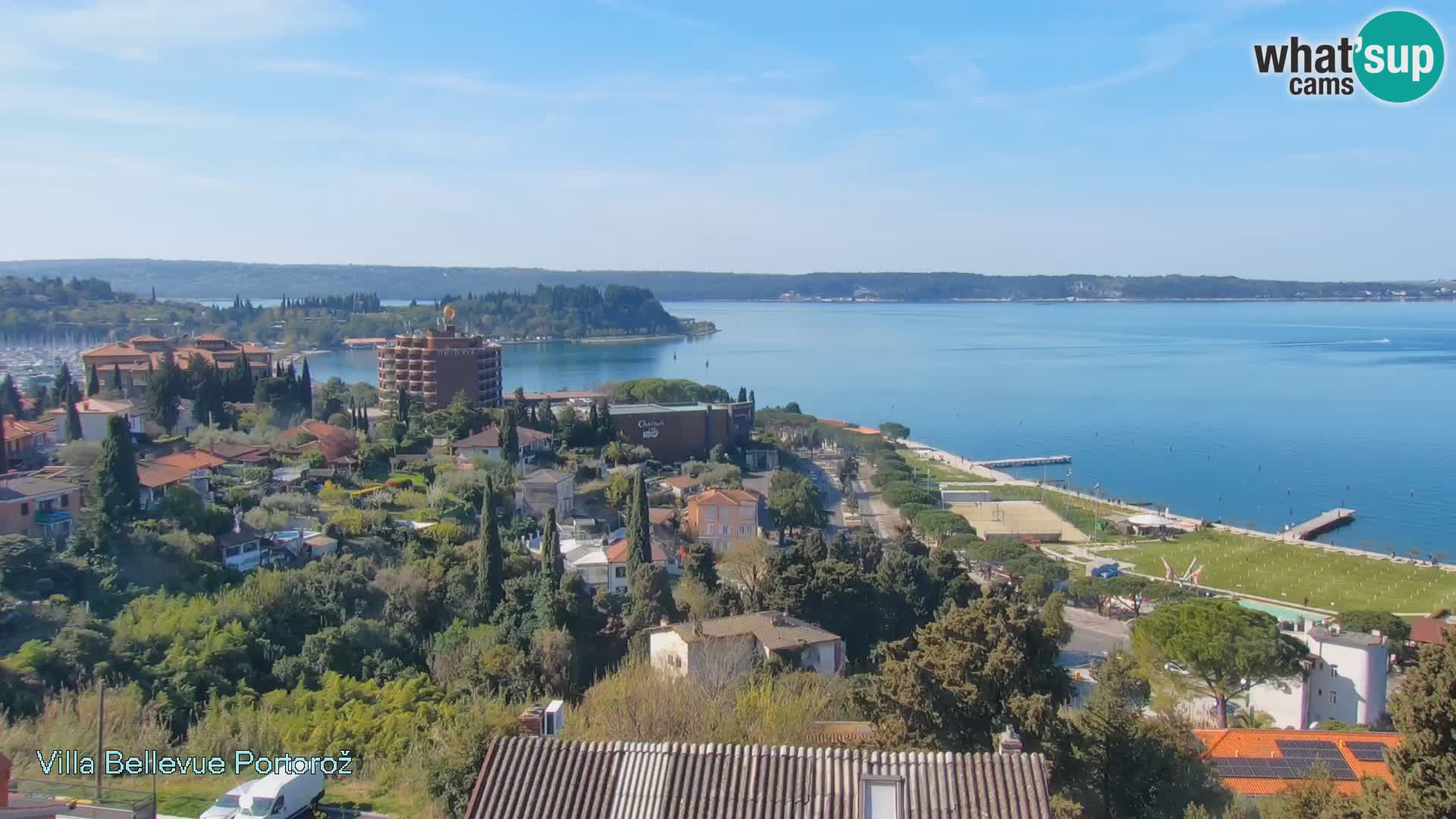 Portorož web kamera – pogled sa Villa Bellevue