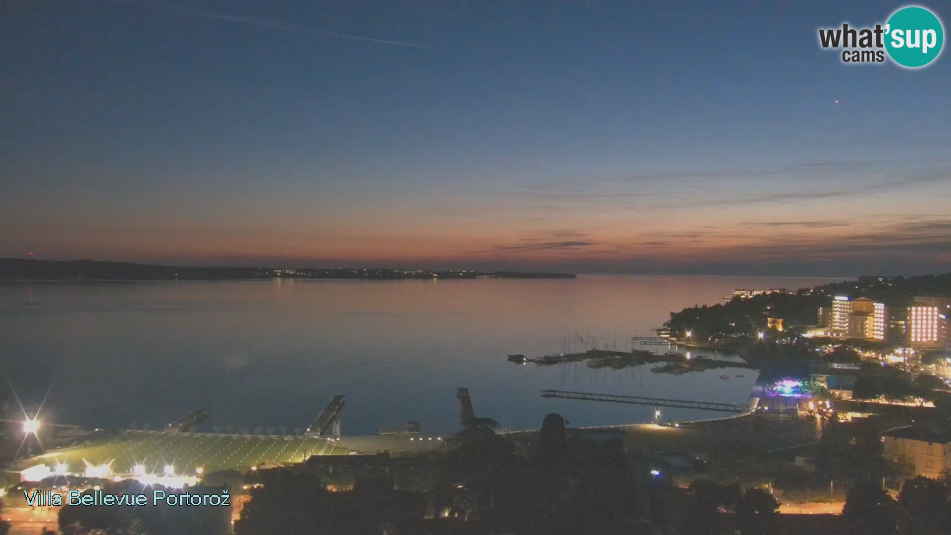 Panorama webcam Portorož – view from Villa Bellevue