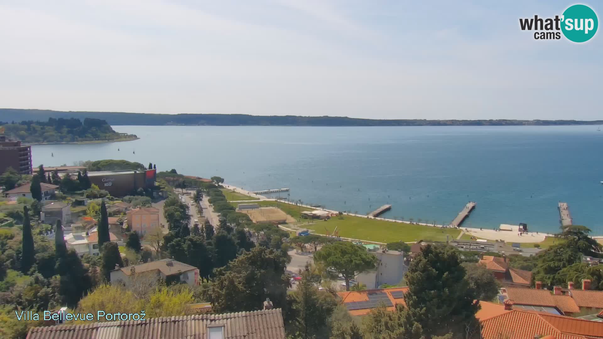 Portorož web kamera – pogled sa Villa Bellevue
