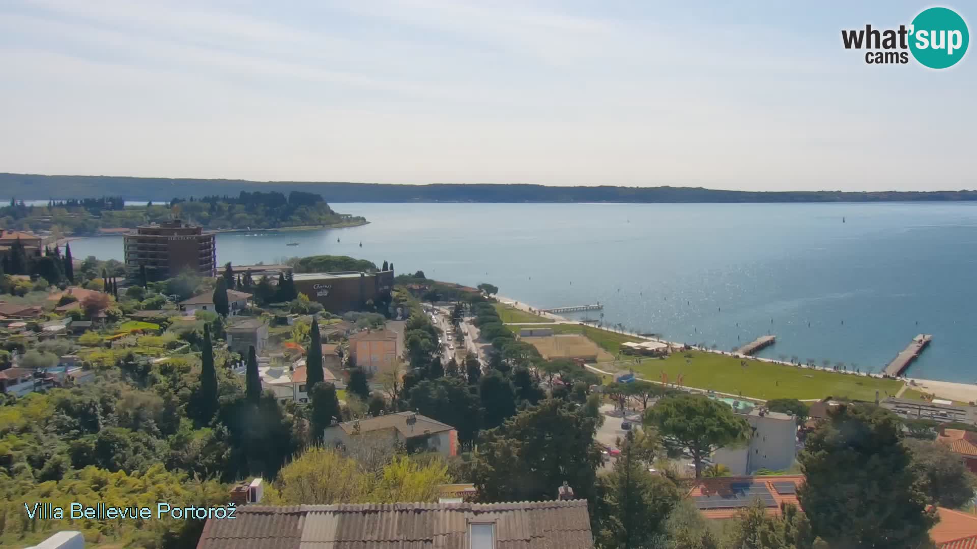 Portorož web kamera – pogled sa Villa Bellevue