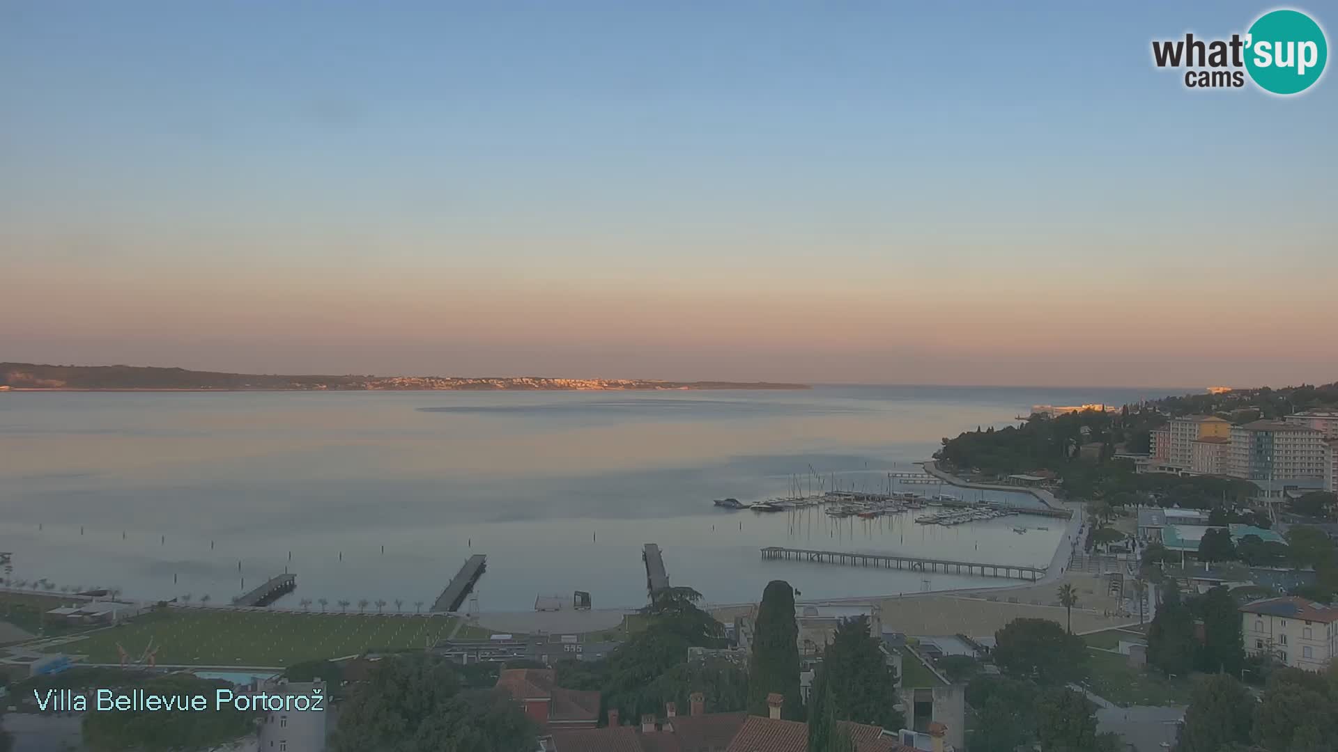 Live webcam Portorož – Panorama dalla Villa Bellevue