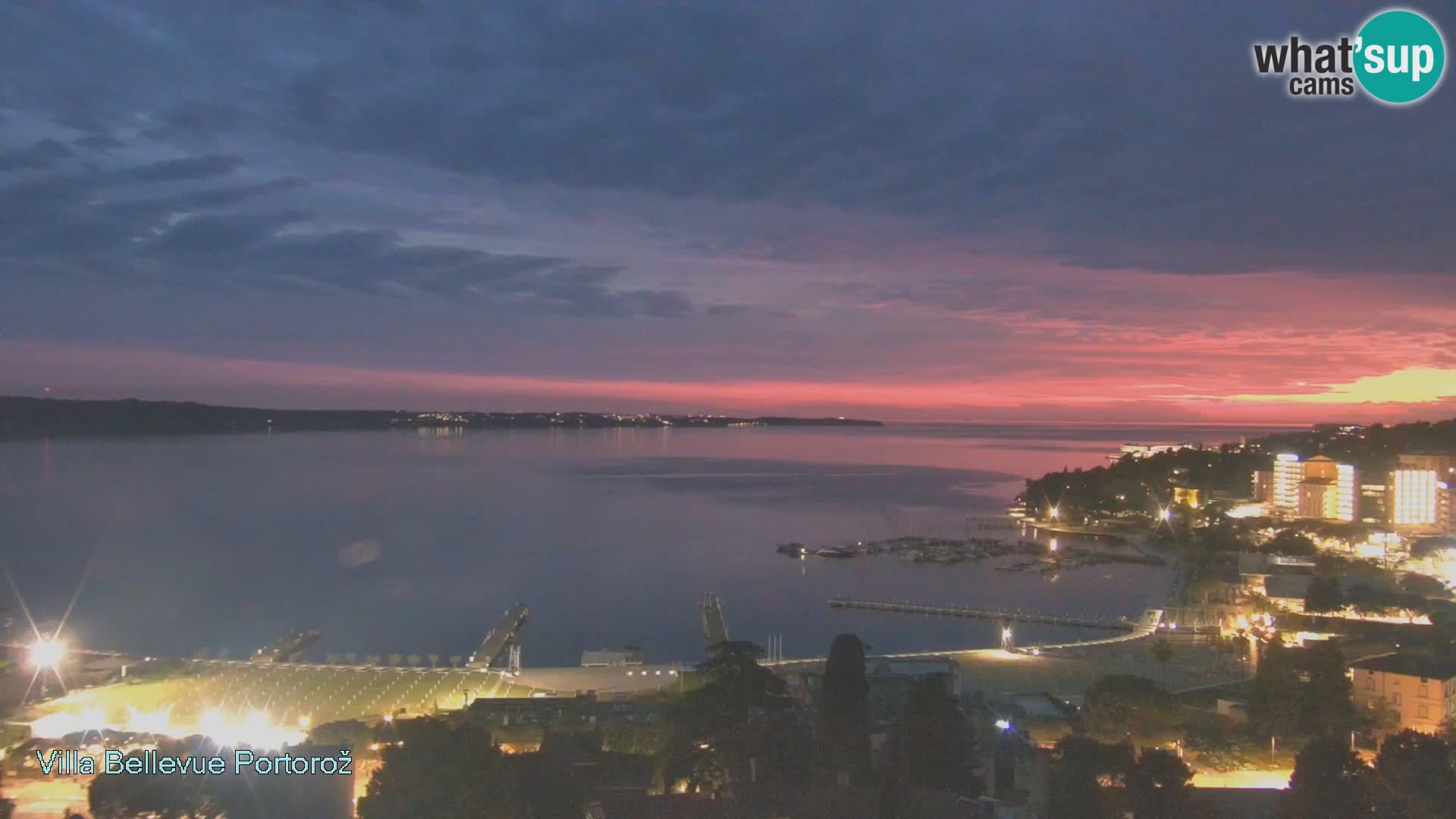 Portorož web kamera – pogled sa Villa Bellevue