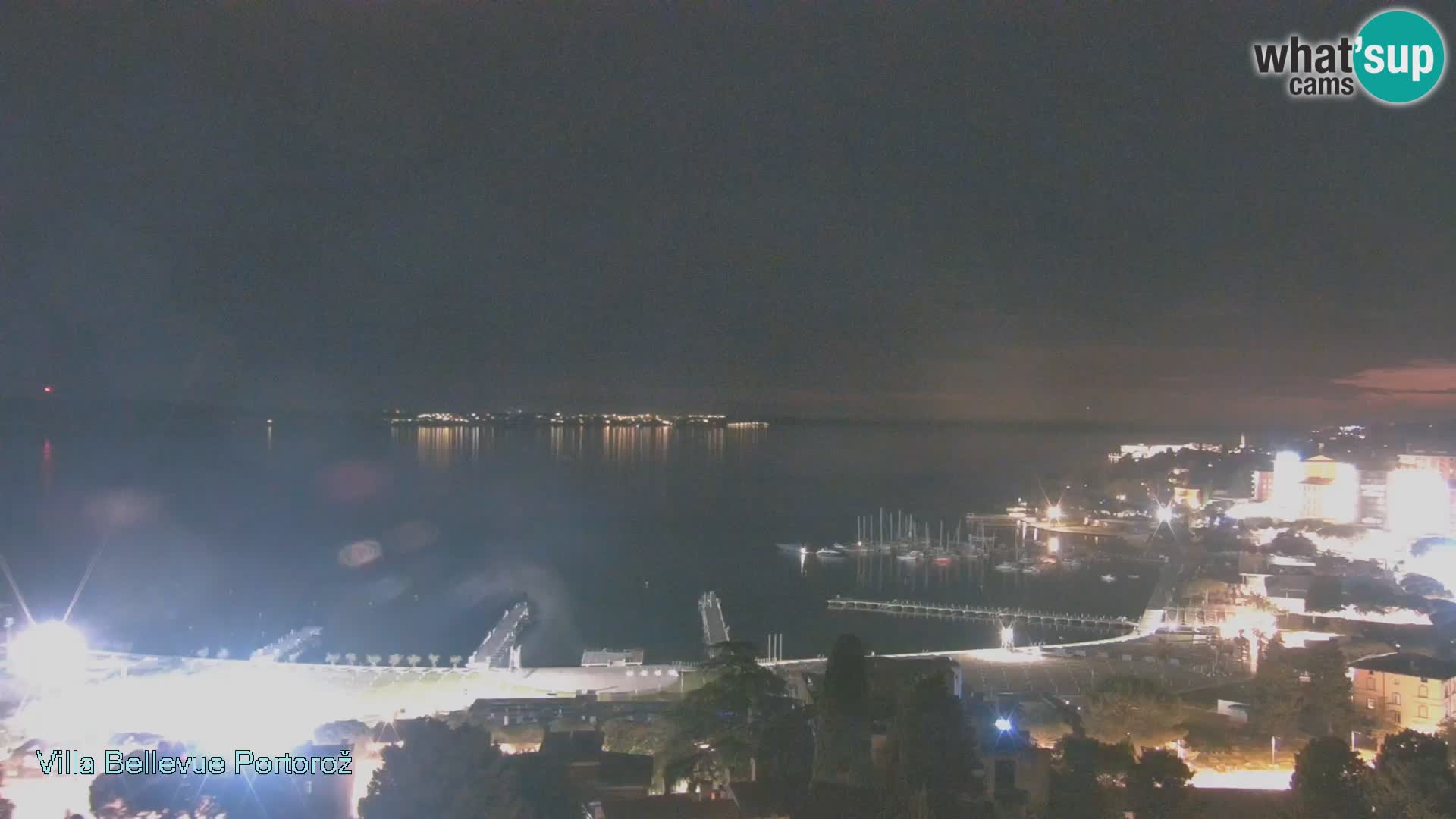 Portorož web kamera – pogled sa Villa Bellevue