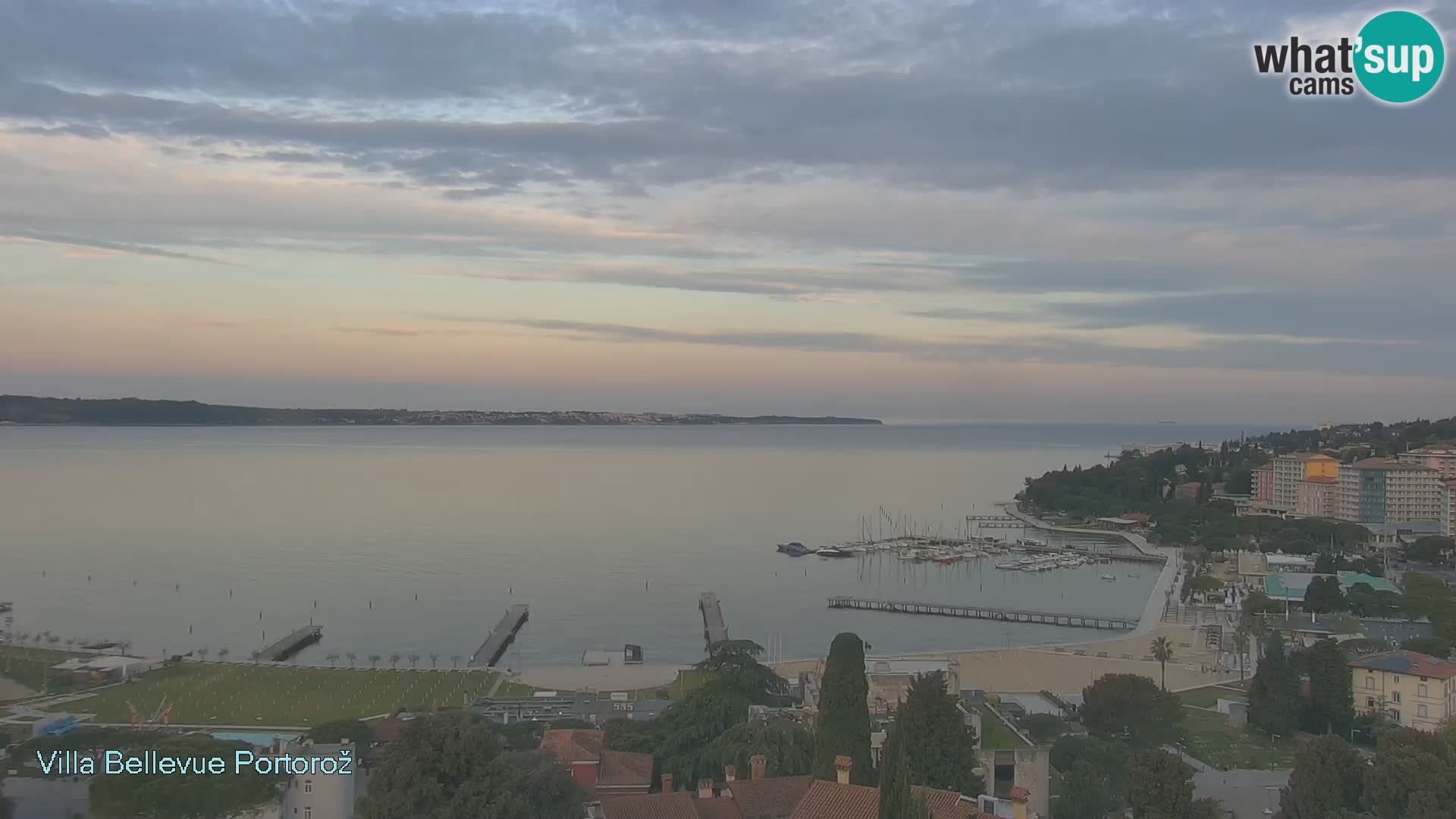 Portorož camera en vivo – Panorama Villa Bellevue