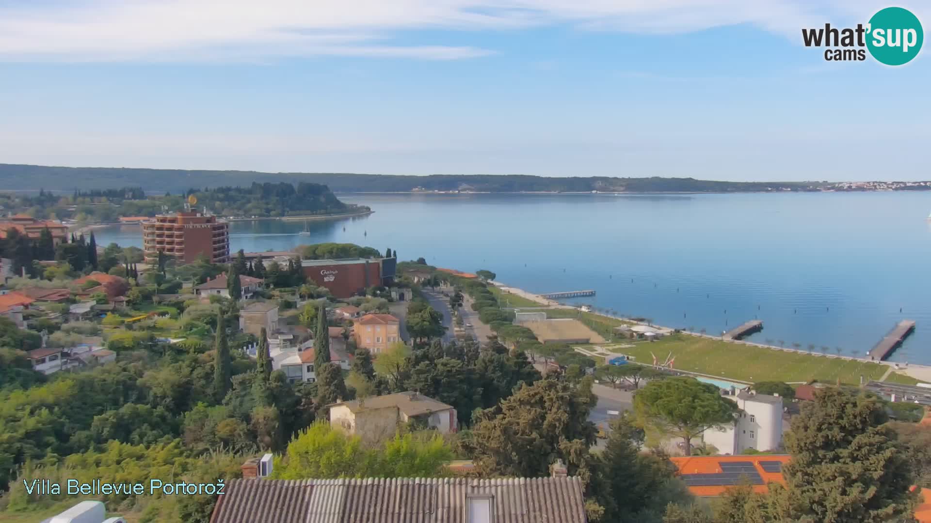 Portorož web kamera – pogled sa Villa Bellevue