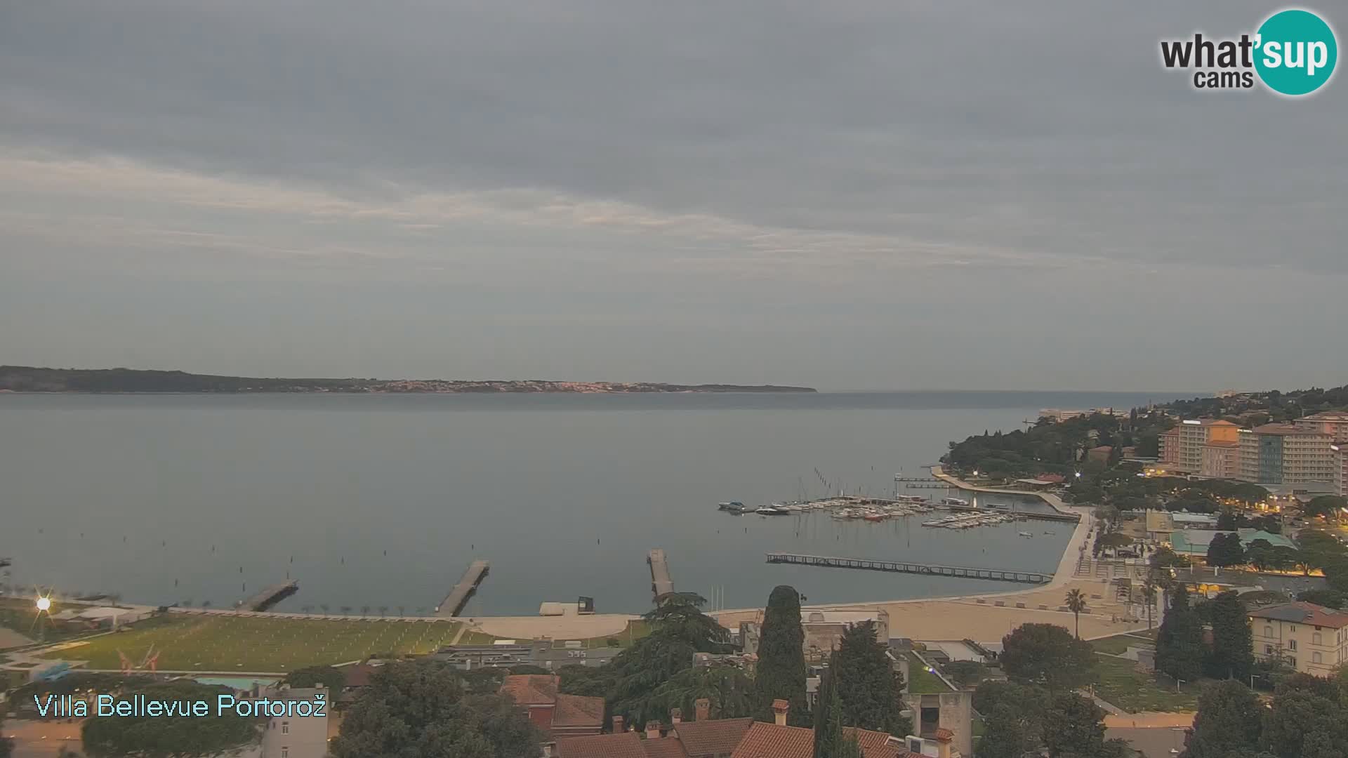 Portorož camera en vivo – Panorama Villa Bellevue