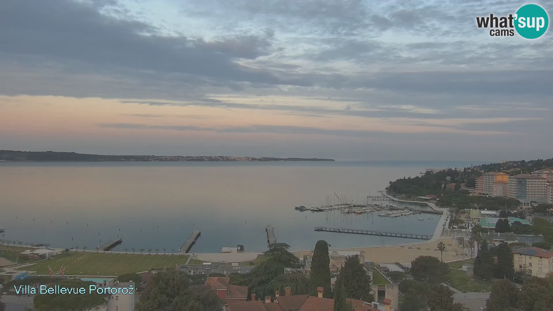 Portorož camera en vivo – Panorama Villa Bellevue