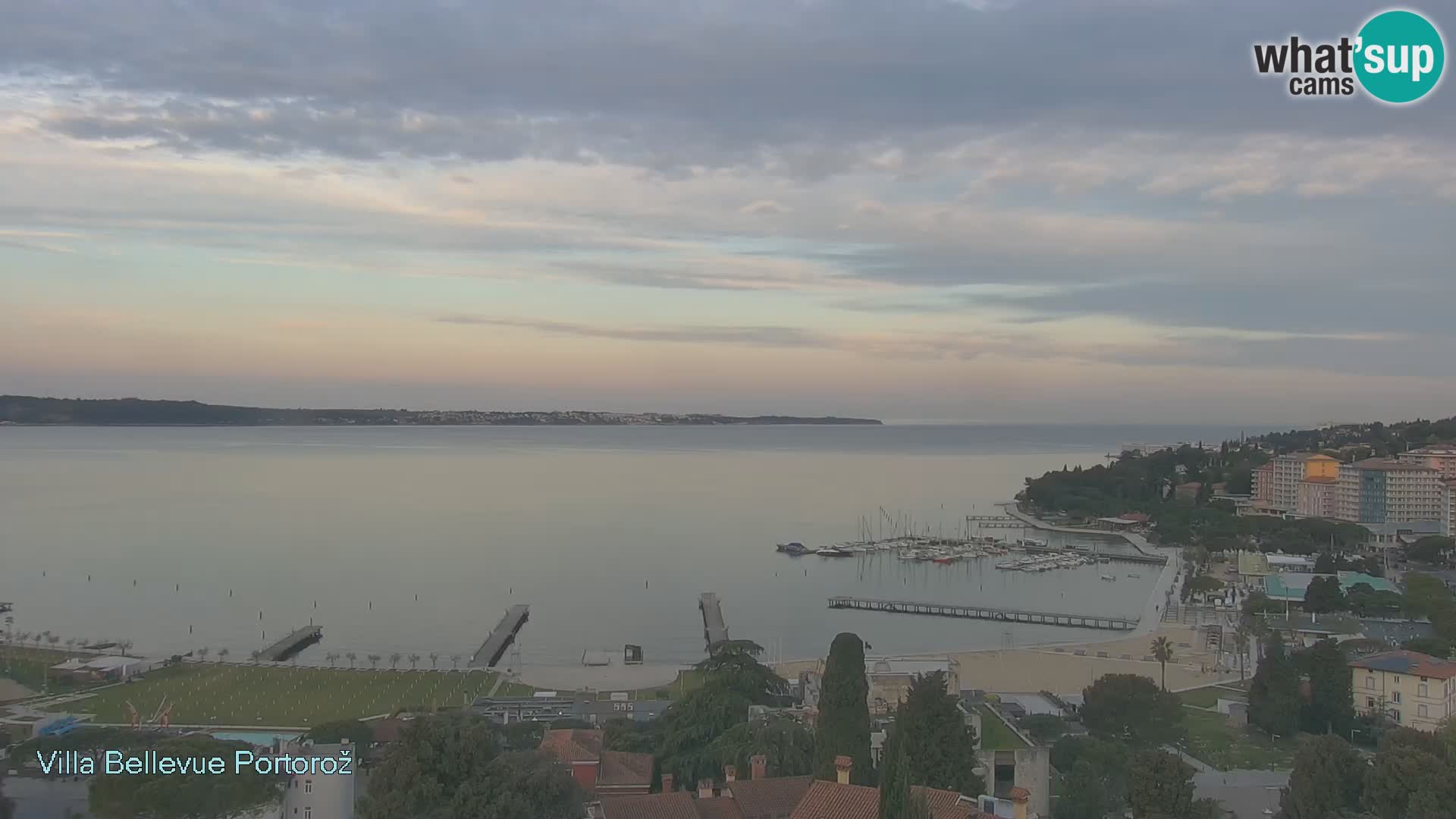 Portorož camera en vivo – Panorama Villa Bellevue
