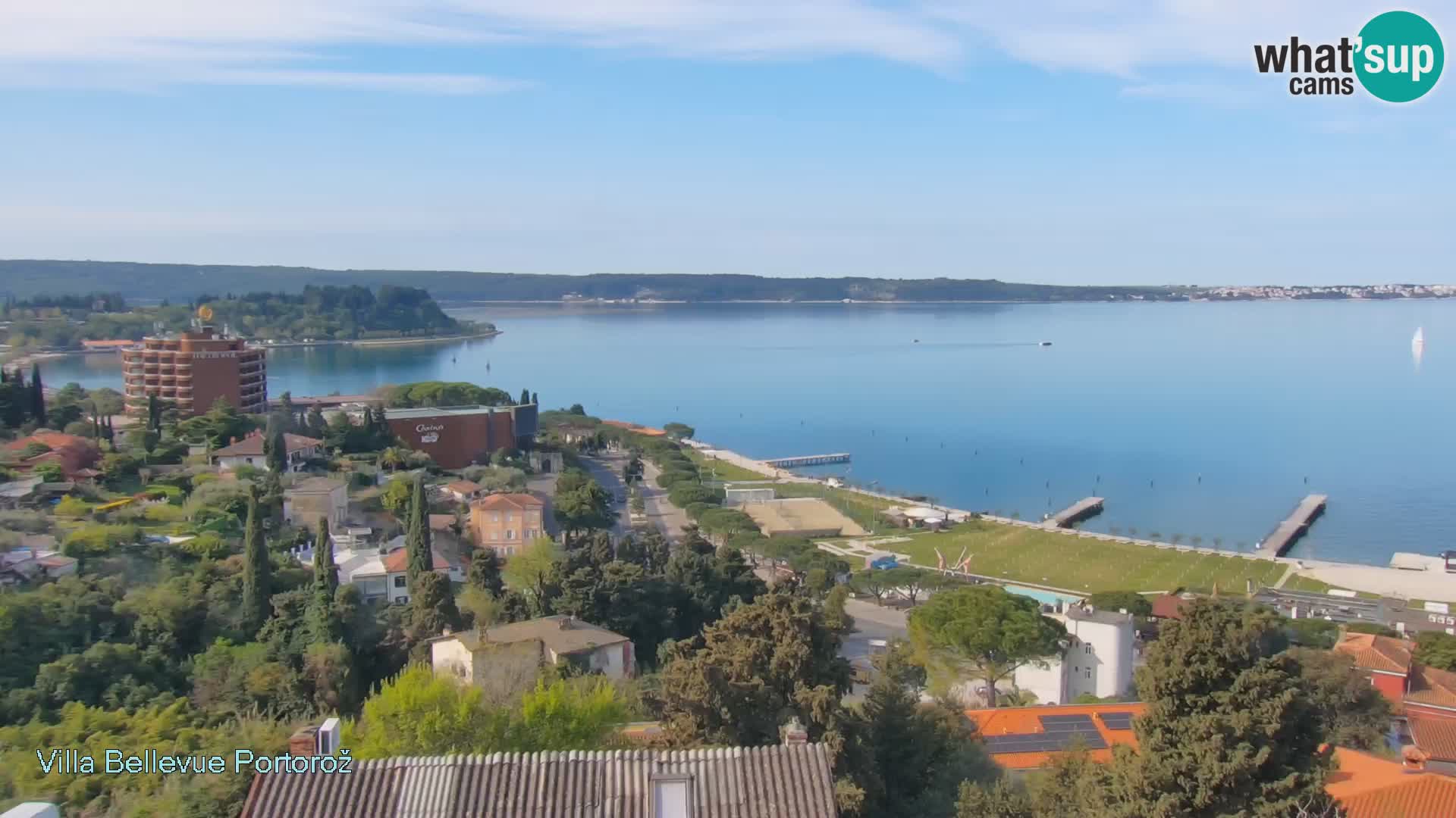 Portorož web kamera – pogled sa Villa Bellevue