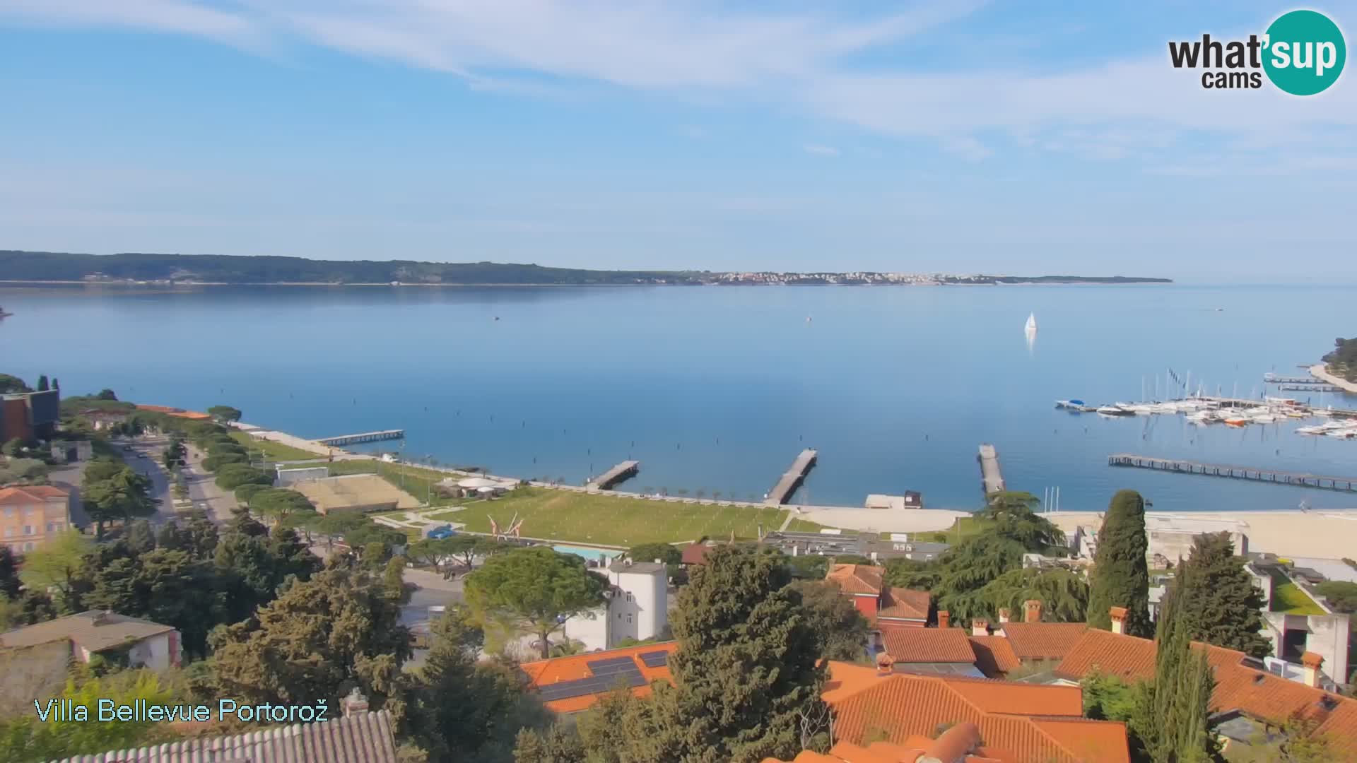 Portorož camera en vivo – Panorama Villa Bellevue