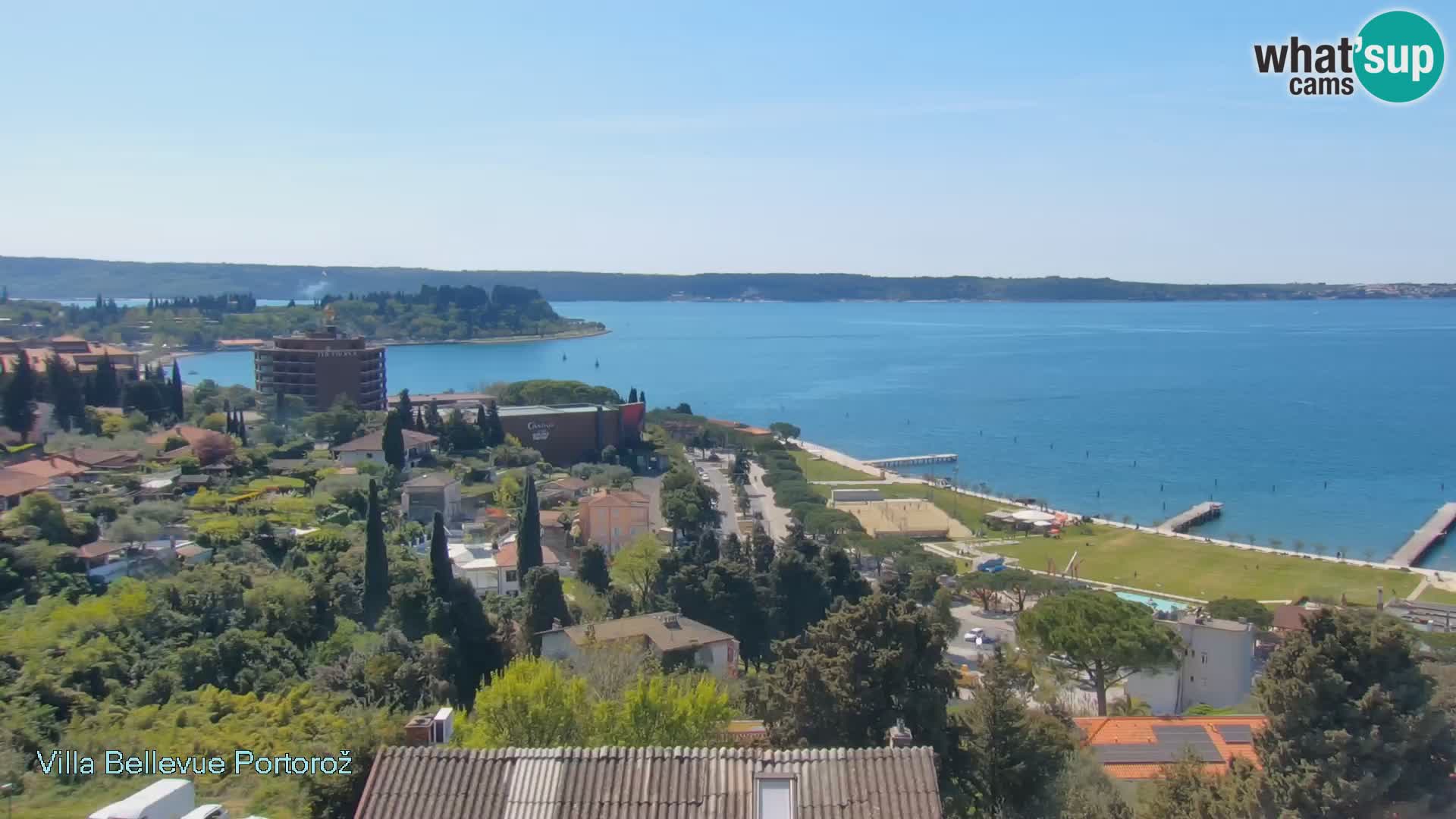 Portorož camera en vivo – Panorama Villa Bellevue
