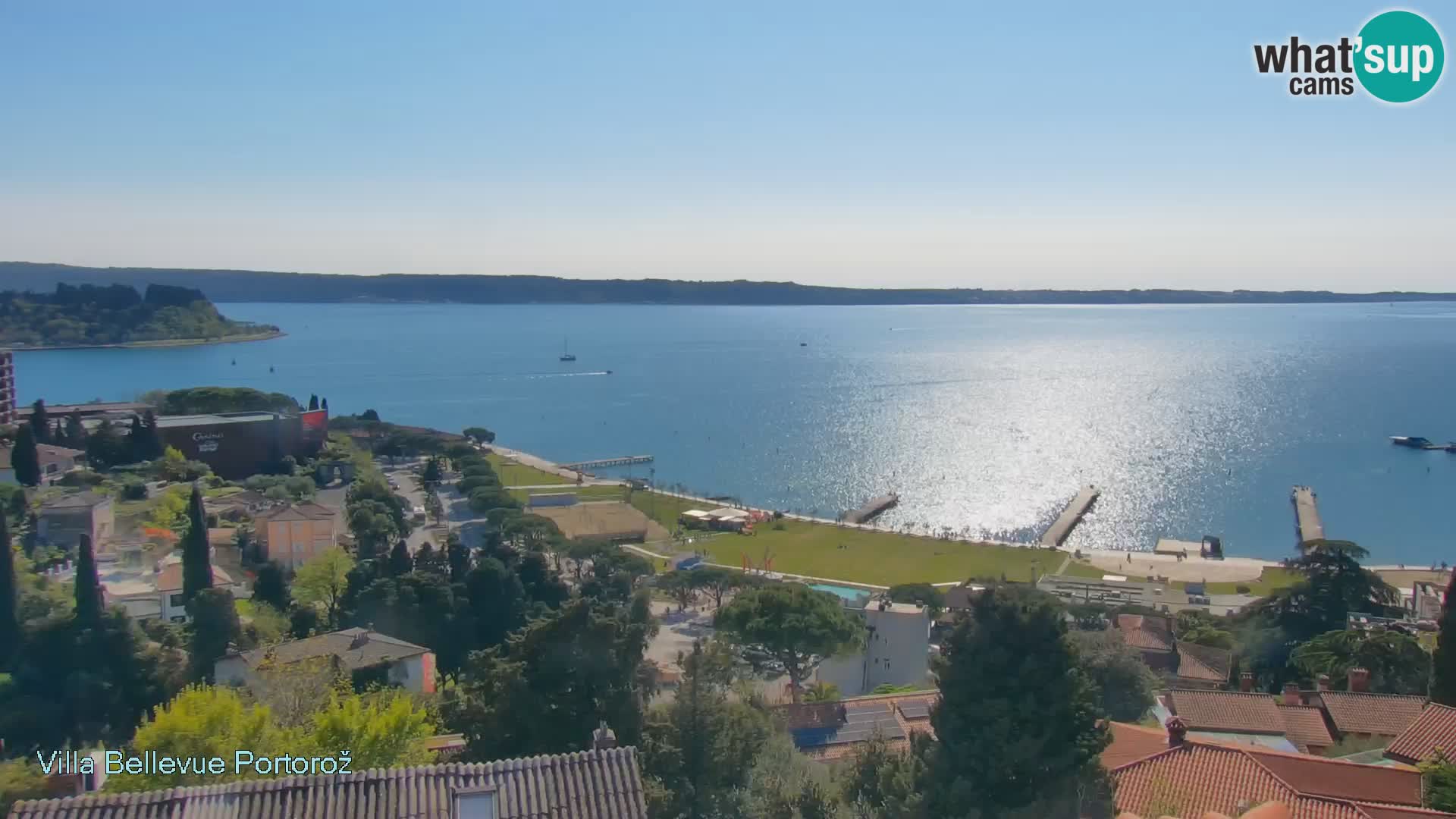 Portorož camera en vivo – Panorama Villa Bellevue