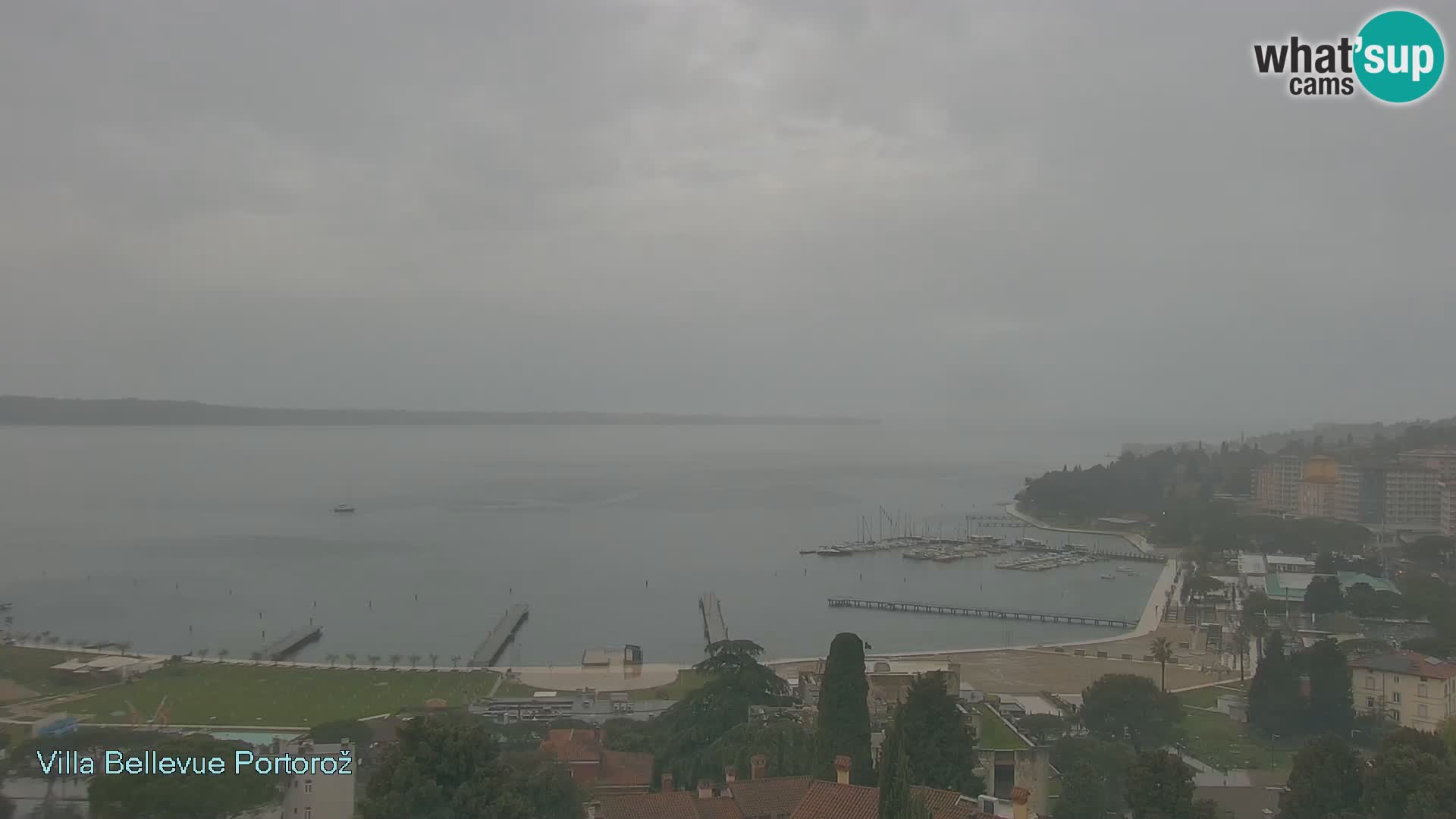 Portorož web kamera – pogled sa Villa Bellevue