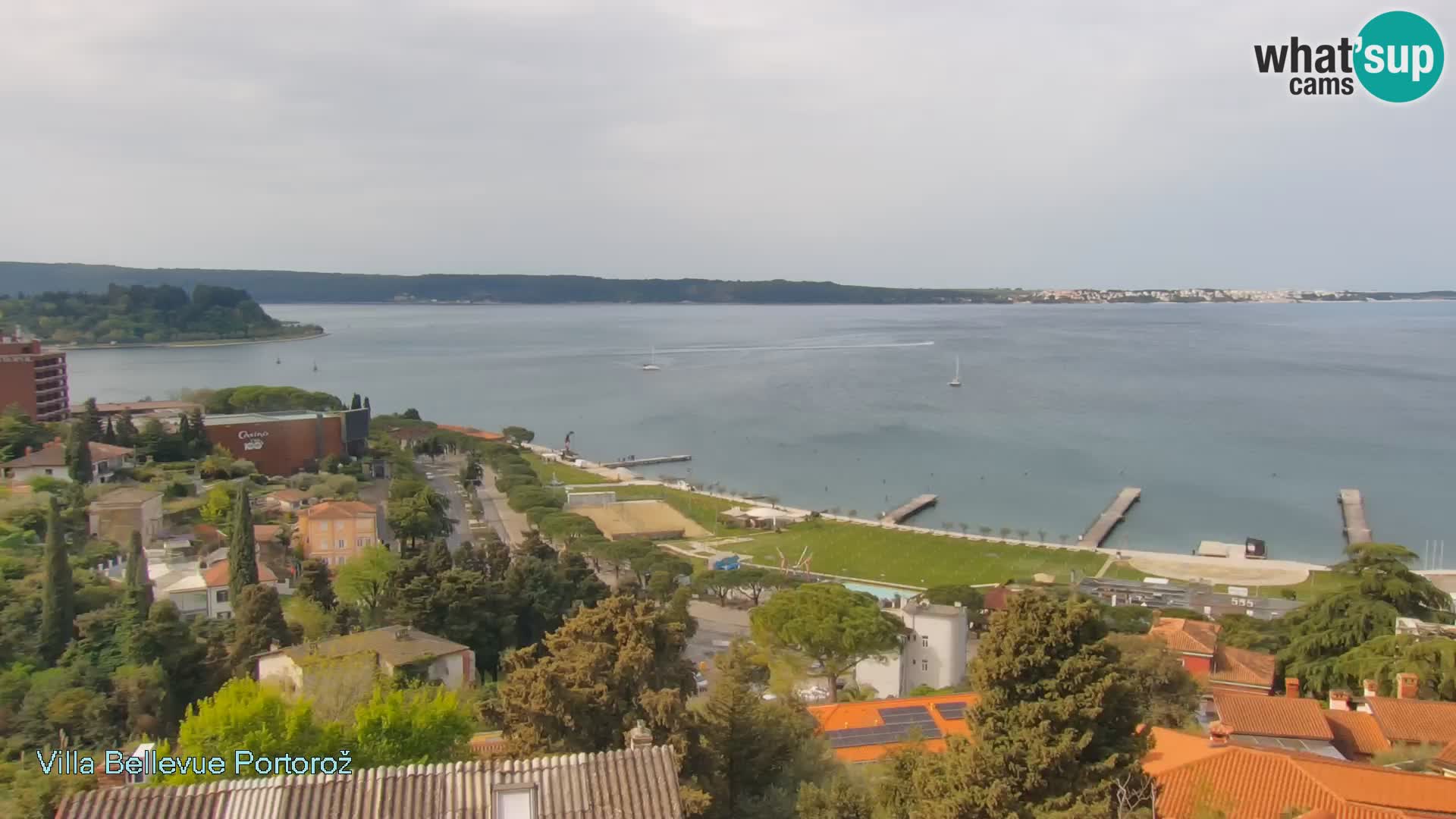 Portorož web kamera – pogled sa Villa Bellevue