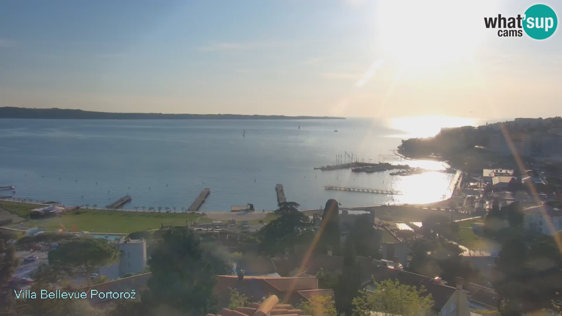 Portorož web kamera – pogled sa Villa Bellevue