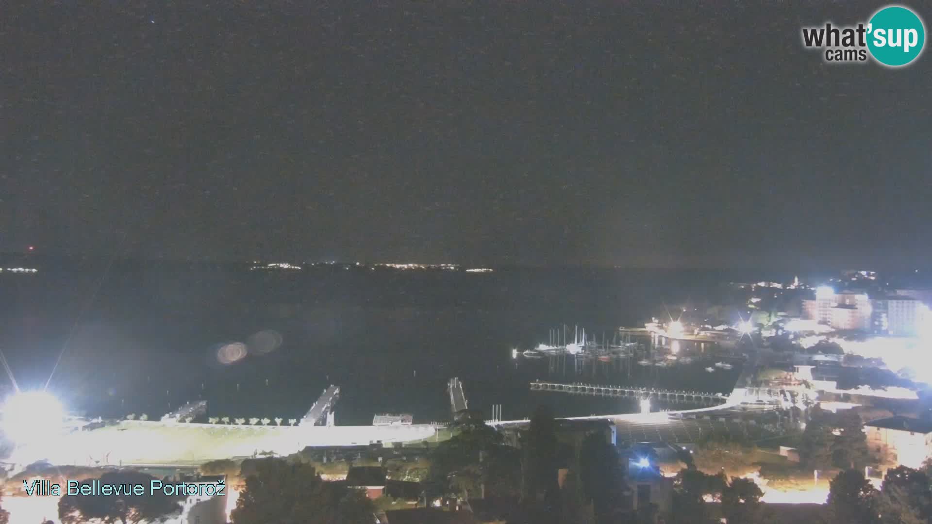 Portorož web kamera – pogled sa Villa Bellevue